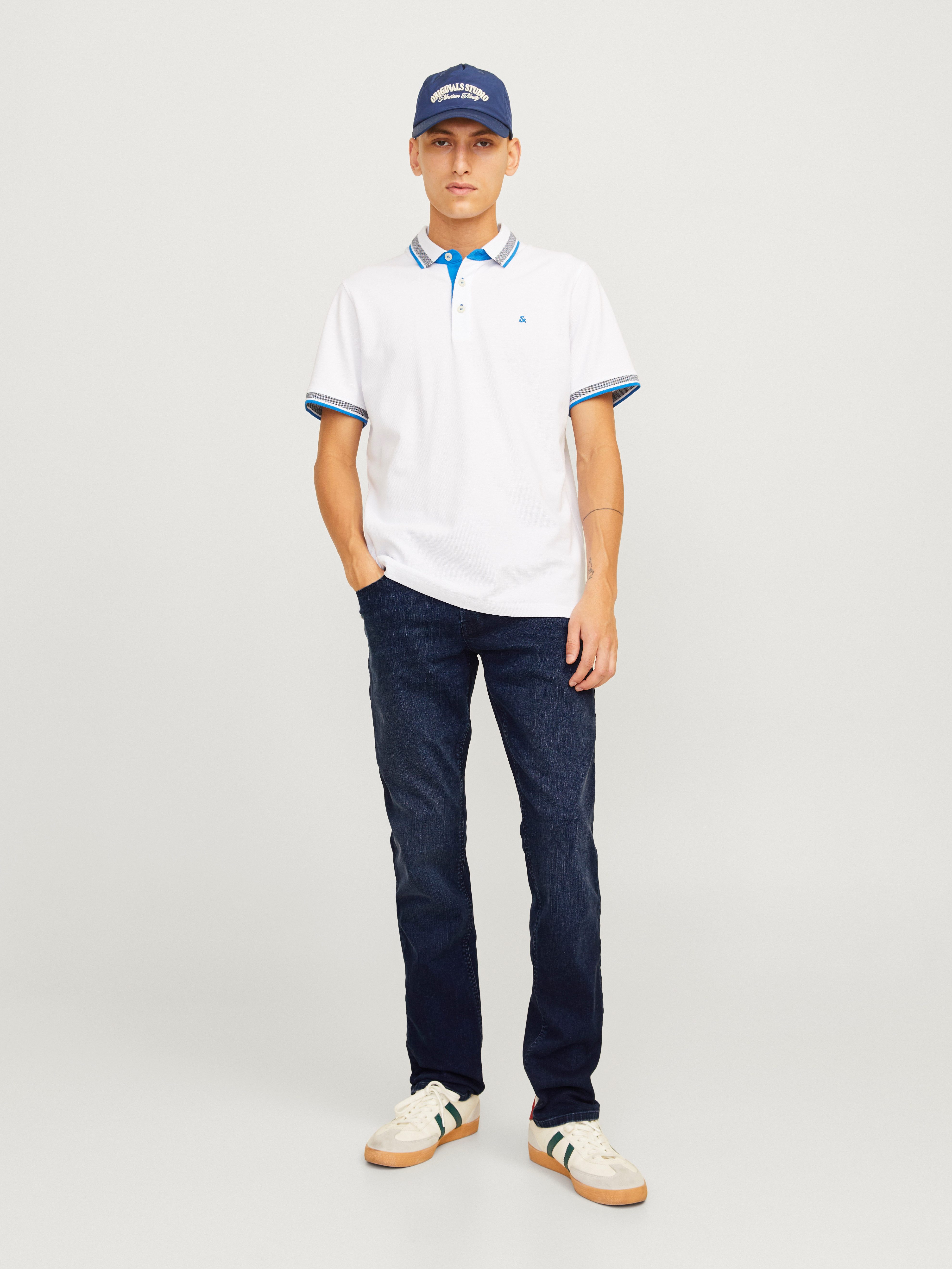 Jack & Jones Slim-fit-Jeans JJIGLENN mit Used-Look und Stretchkomfort Abriebeffekte, modisch, slim fit, Baumwollmischung – Bild 4 von 5