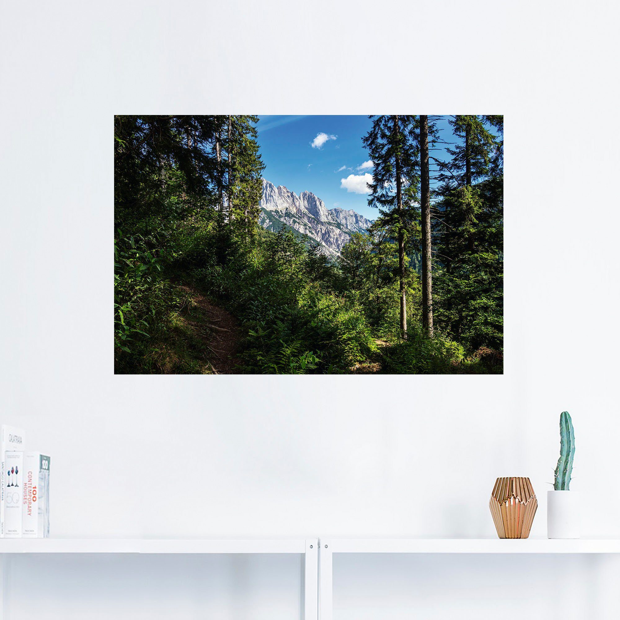 Artland Wandbild versch. Klausbachtal, Waldbilder oder Poster Alubild, Größen St), Leinwandbild, (1 im in Landschaft als Wandaufkleber