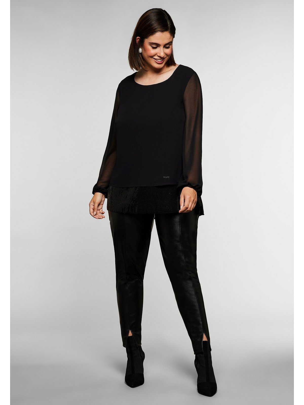 Sheego Chiffontunika Große Größen in eleganter 2-in-1 Optik