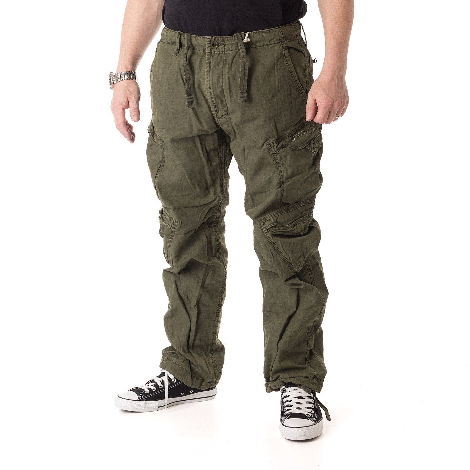 Jet Lag Cargohose Hose Jet Lag FW010 dark olive