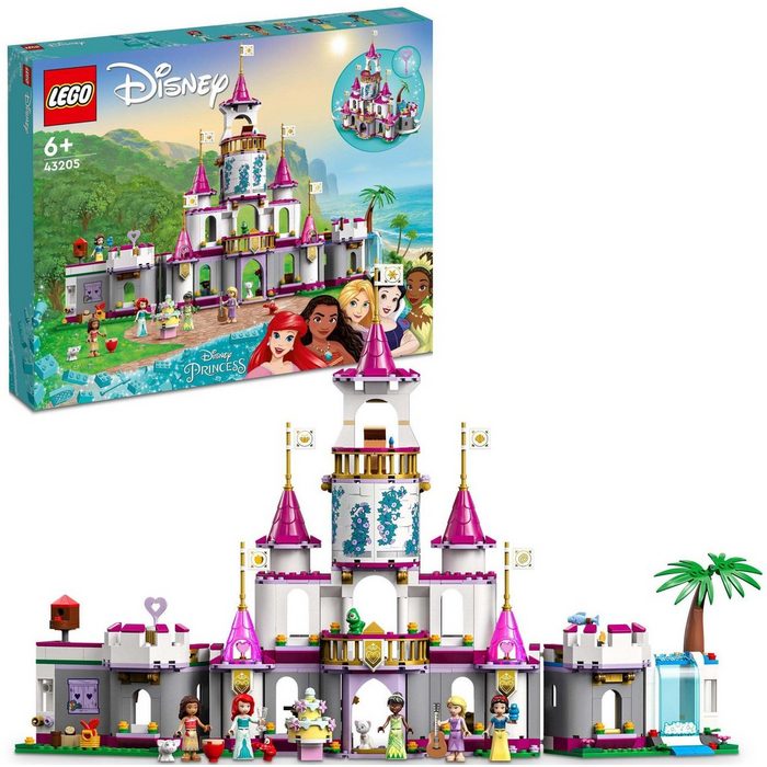 LEGO® Konstruktionsspielsteine Ultimatives Abenteuerschloss (43205) LEGO® Disney Princess™ (698 St) Made in Europe