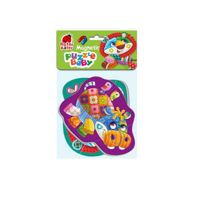 Käfer Puzzle Magnetic Puzzle Baby "Löwe-Nilpferd" (Kinderpuzzle), 19 Puzzleteile