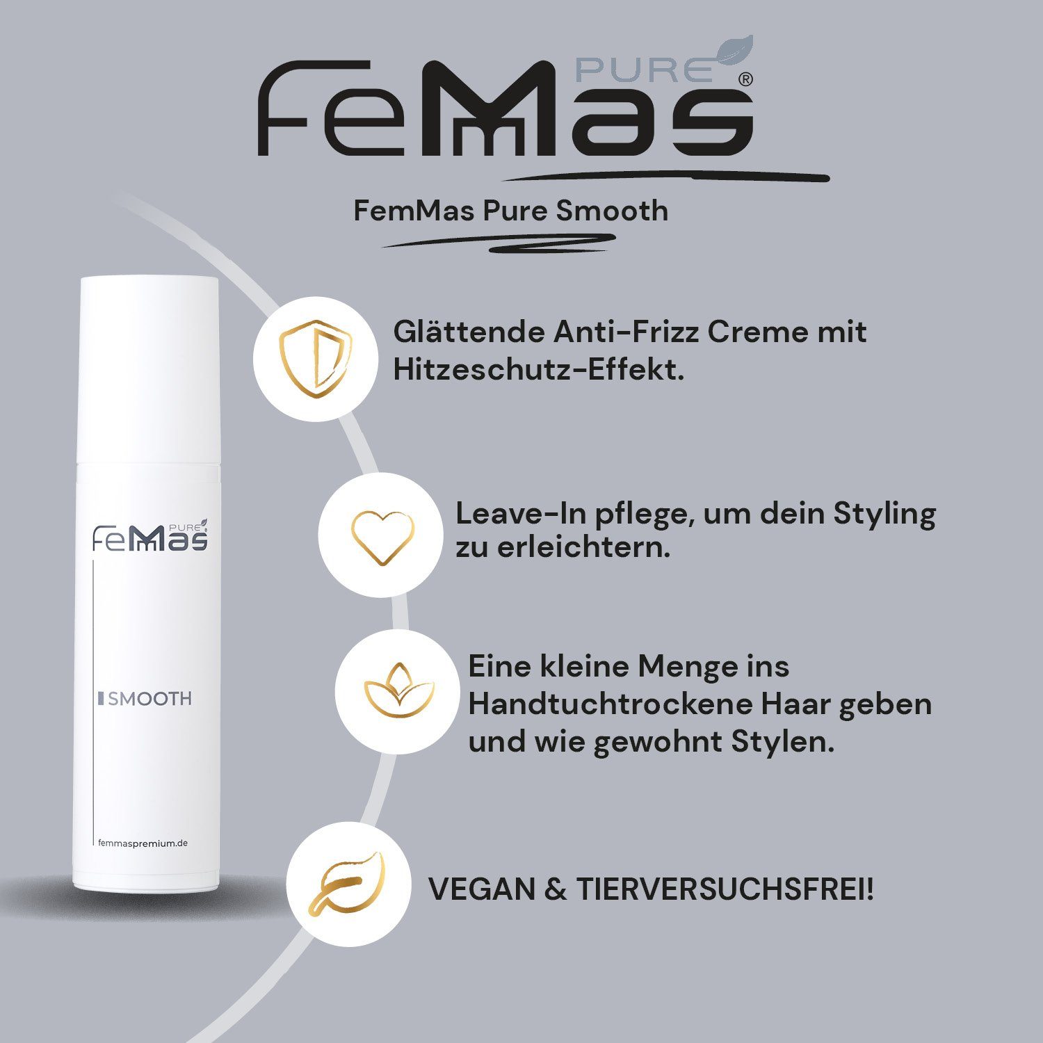 Femmas Premium Haarcreme Femmas Smooth Pure 100ml