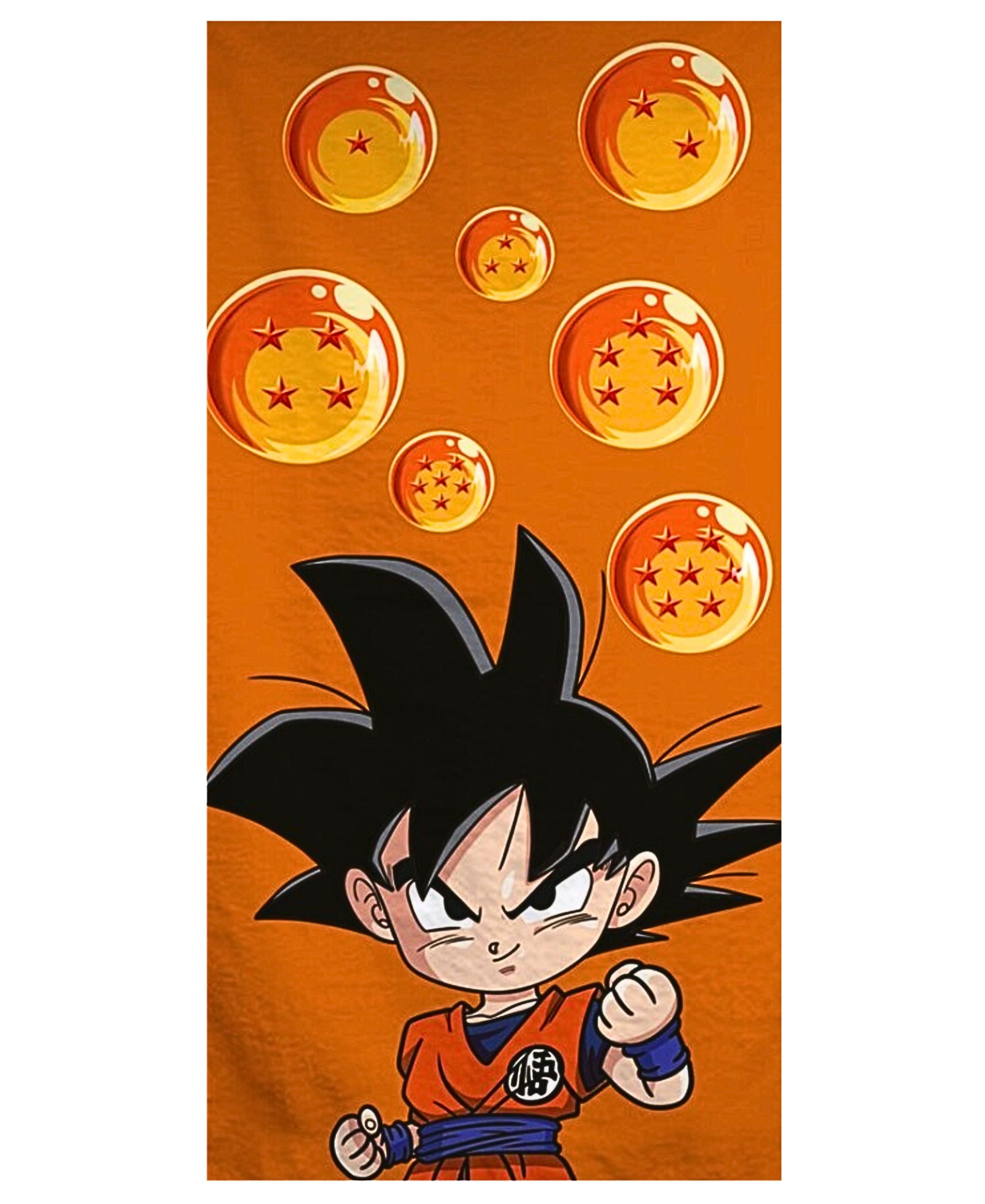 Dragon Ball Badetuch Young Goku, Mikrofaser, Kinder Strandtuch 70 x 140 cm günstig online kaufen
