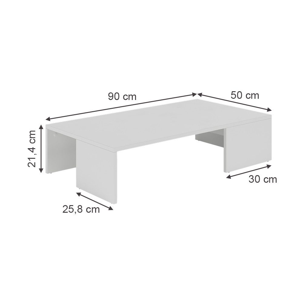 Vicco Couchtisch Hardi, Weiß, 90 x günstig online kaufen