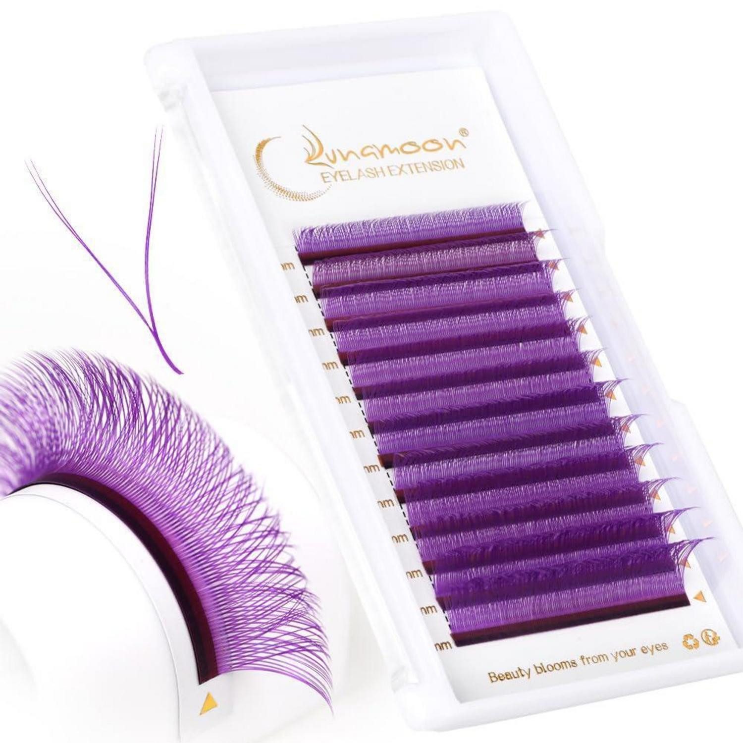 LuxusKollektion Einzelwimpern YY Wimpern Extension Violett 2D Volume