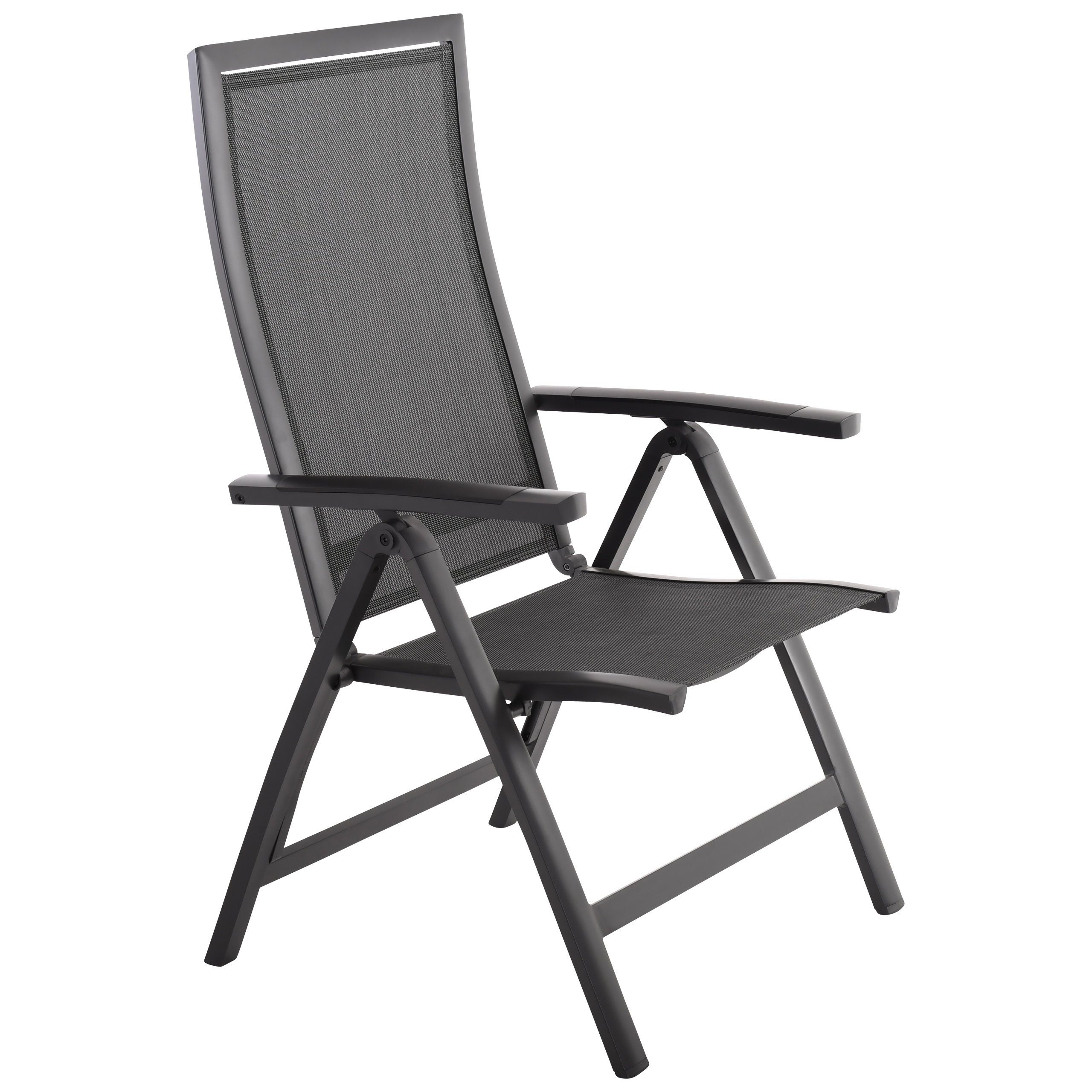 Sonnen Partner Gartenstuhl »STAR in DUNKEL-GRAU, Textilen SCHWARZ