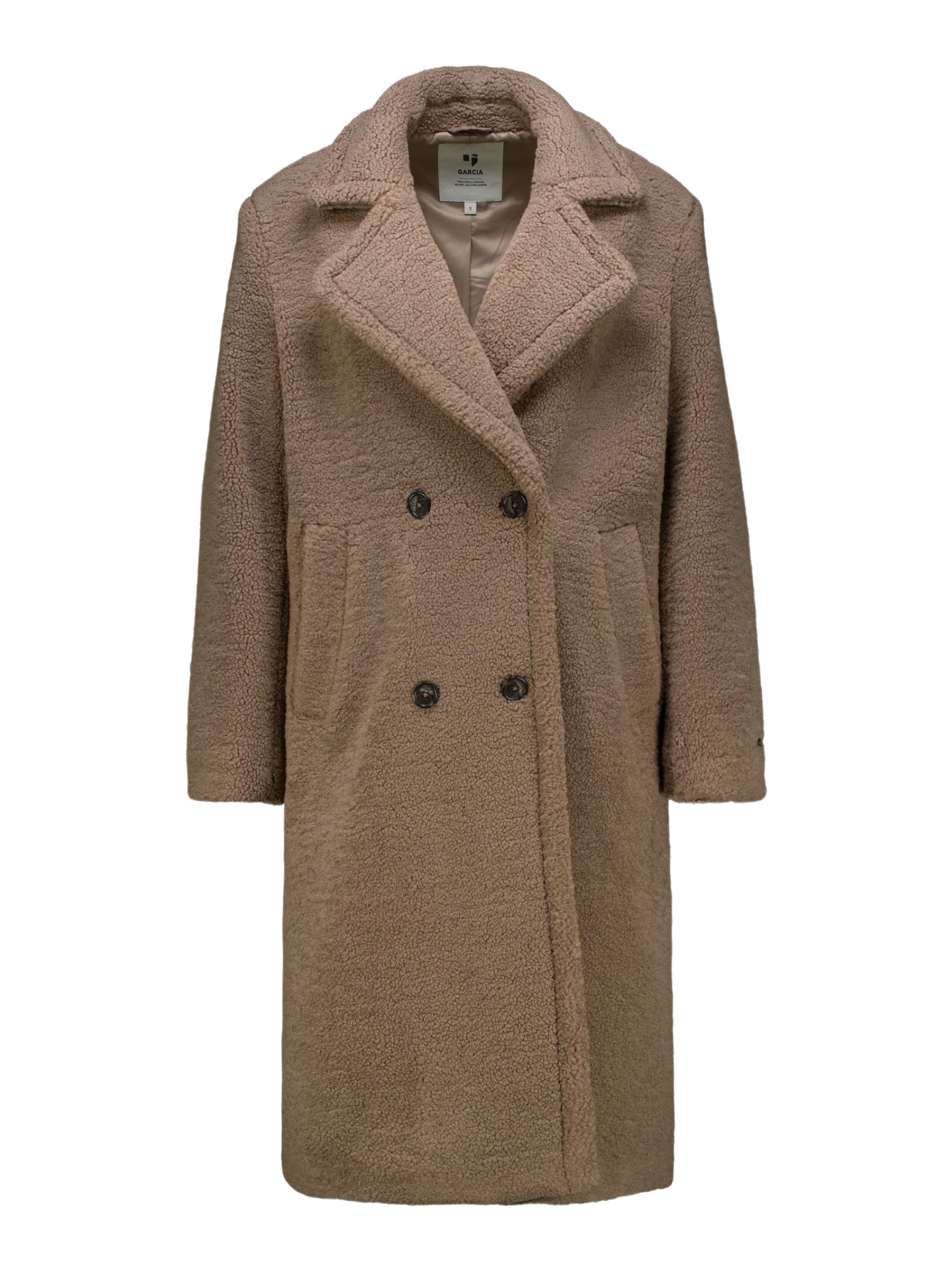 Garcia Kurzjacke braun,Casual,Polyester,Unifarben,Reverskragen,Langarm,Loose Fit