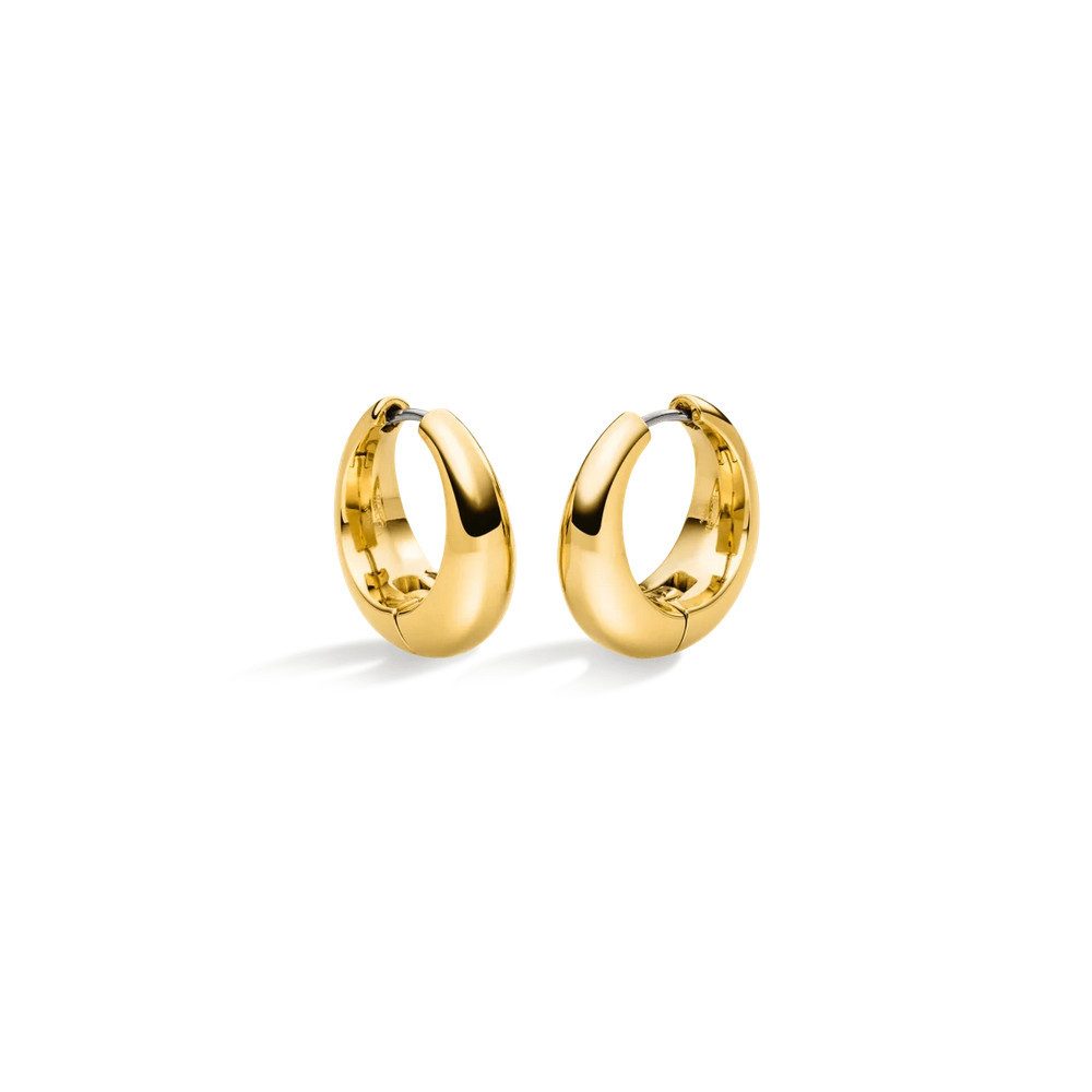 Boccia Paar Ohrstecker Boccia Damenschmuck, Creole Titan, Rund 05096-02 goldplattiert