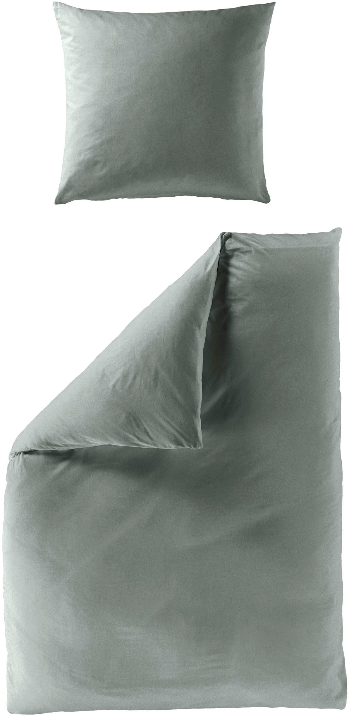 BIERBAUM Bettwäsche Biber Uni, Biber, 3 teilig, Schlichtes Unidesign: Zeitl günstig online kaufen