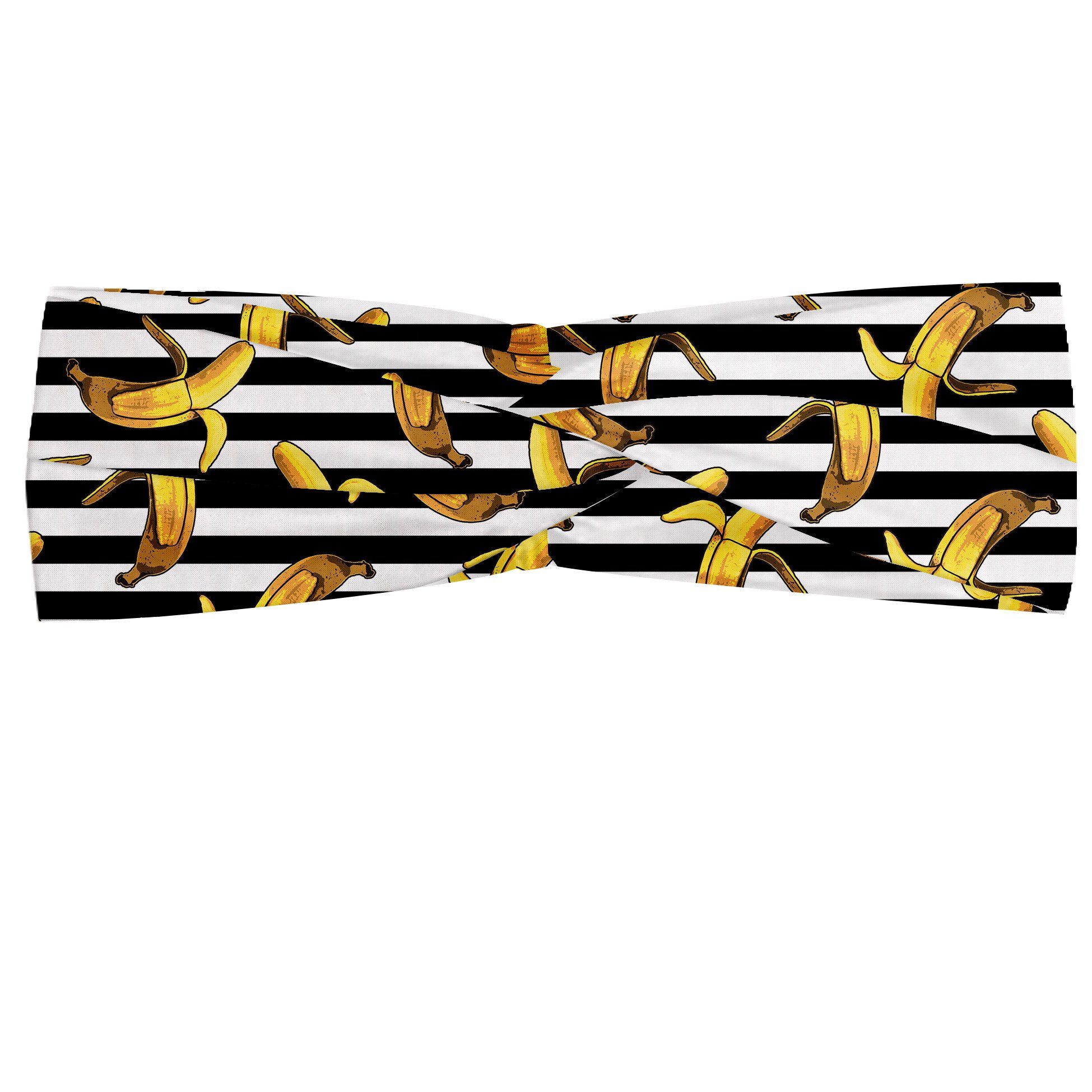 Abakuhaus Stirnband Elastisch und Angenehme alltags accessories Indie Stripes Tropical Bananen