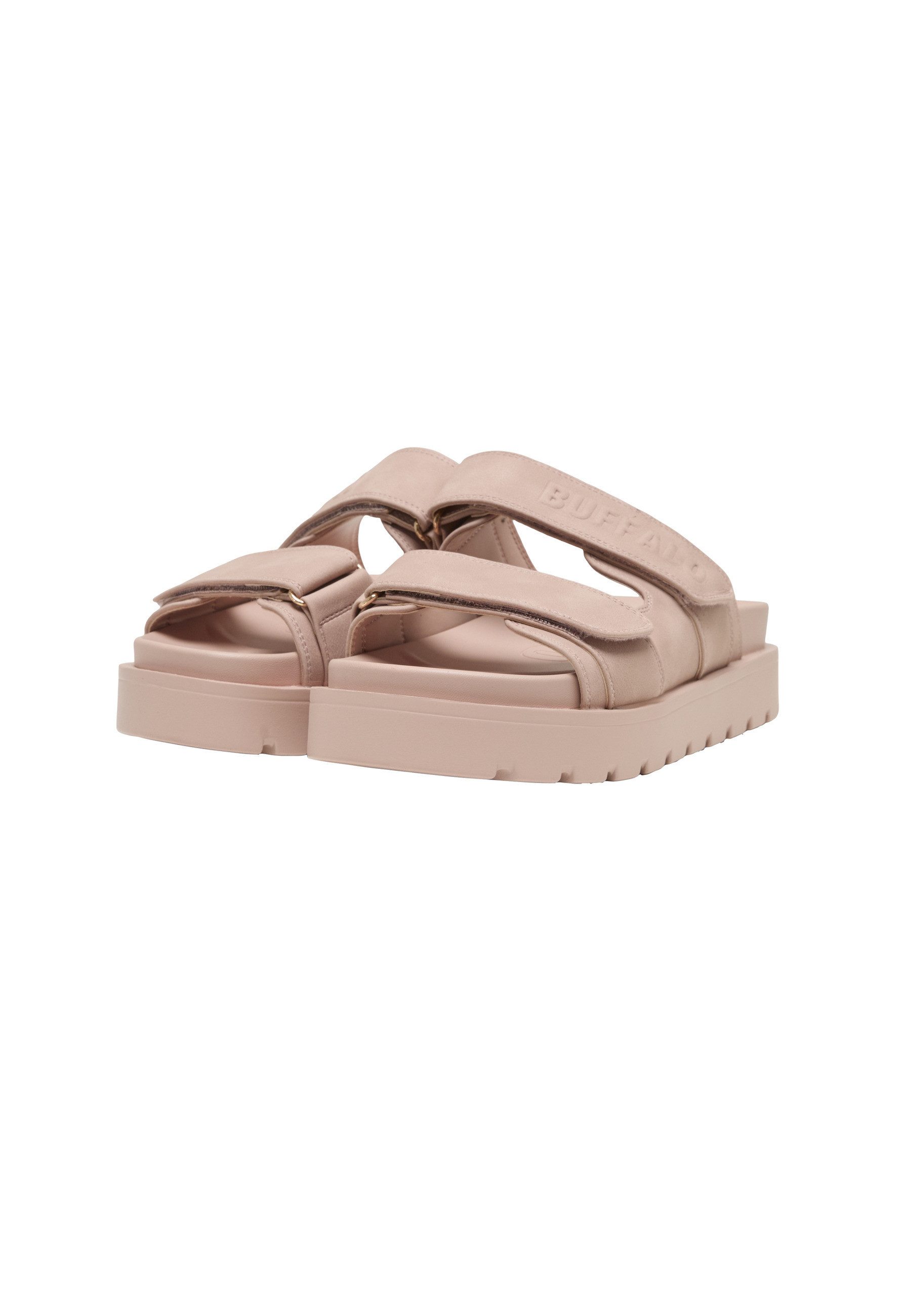 Buffalo Buffalo RAYA VELCRO - VEGAN NAPPA Plateausandaletten