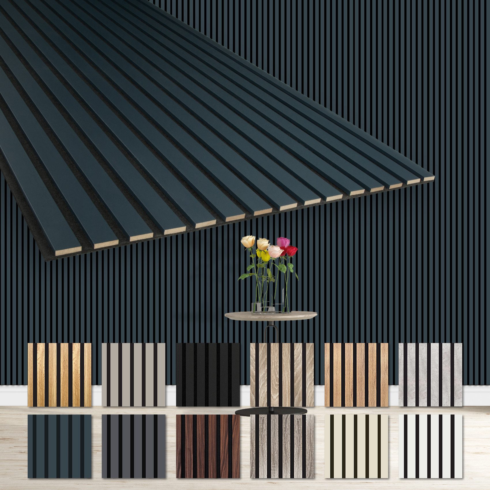 Hexim Wanddekoobjekt AP04 (Akustikpaneele 2 Stück 278x60cm Holz Comfort - f günstig online kaufen