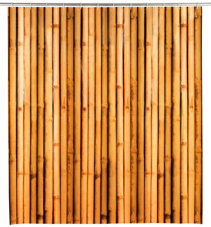 WENKO Duschvorhang Bambusa Breite 180 cm, Höhe 200 cm
