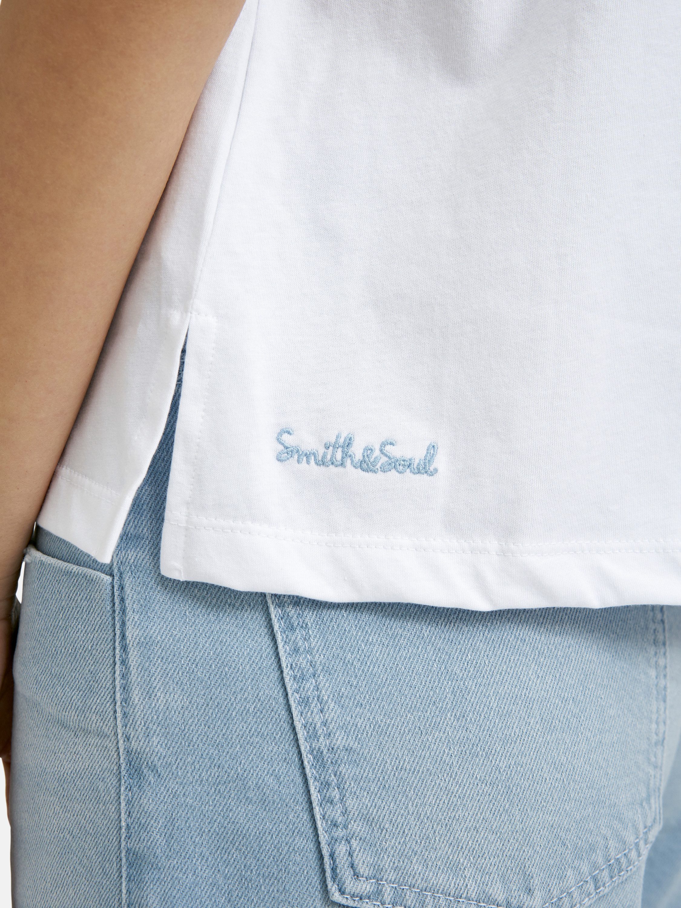 Smith & Soul Rundhalsshirt mit überschnittener Schulter – Bild 5 von 5