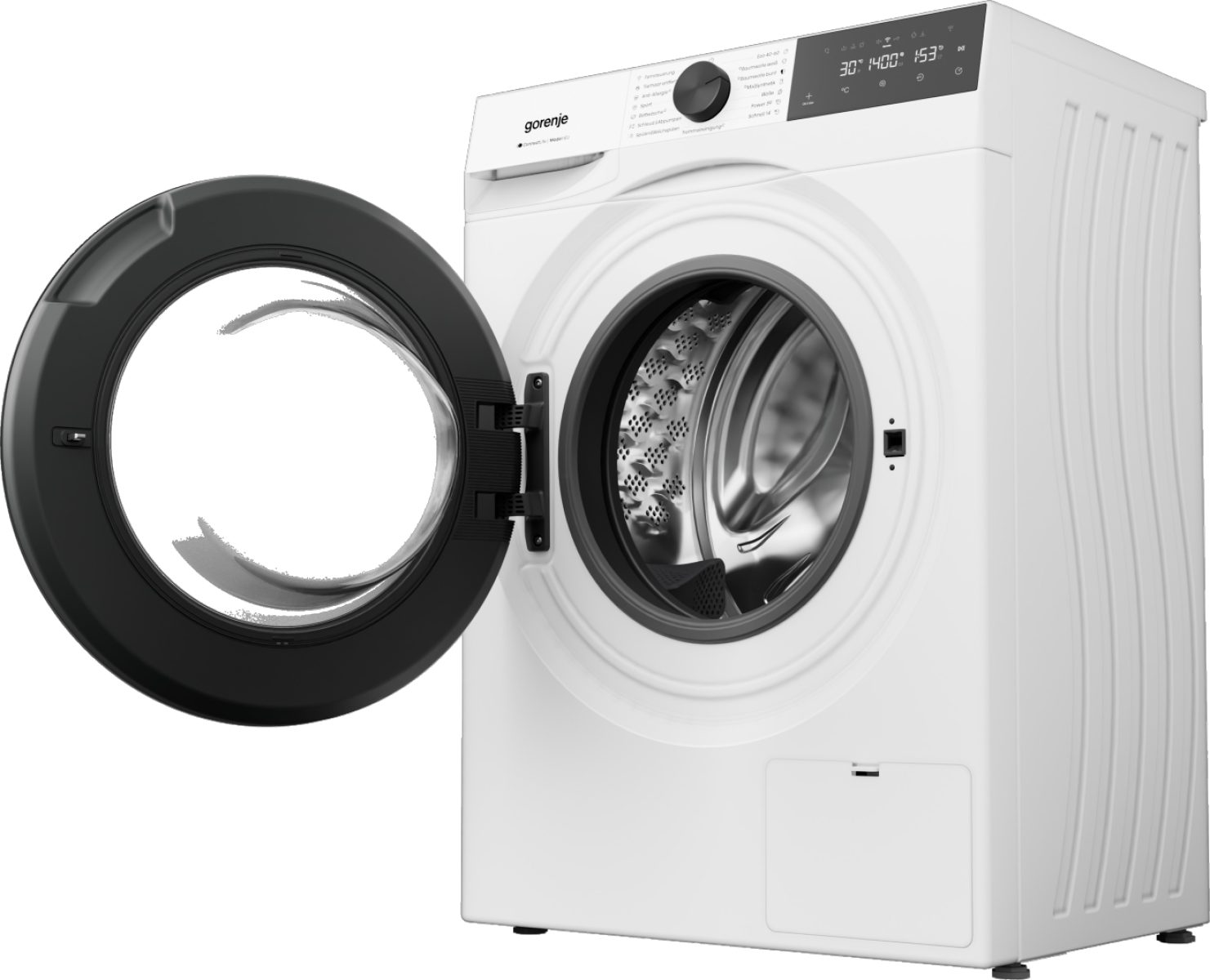 GORENJE Waschmaschine G400 Wave G4S74A21, 7 kg, 1400 U/min, 20% besser als Energieklasse A, Trommelreinigungsprogramm