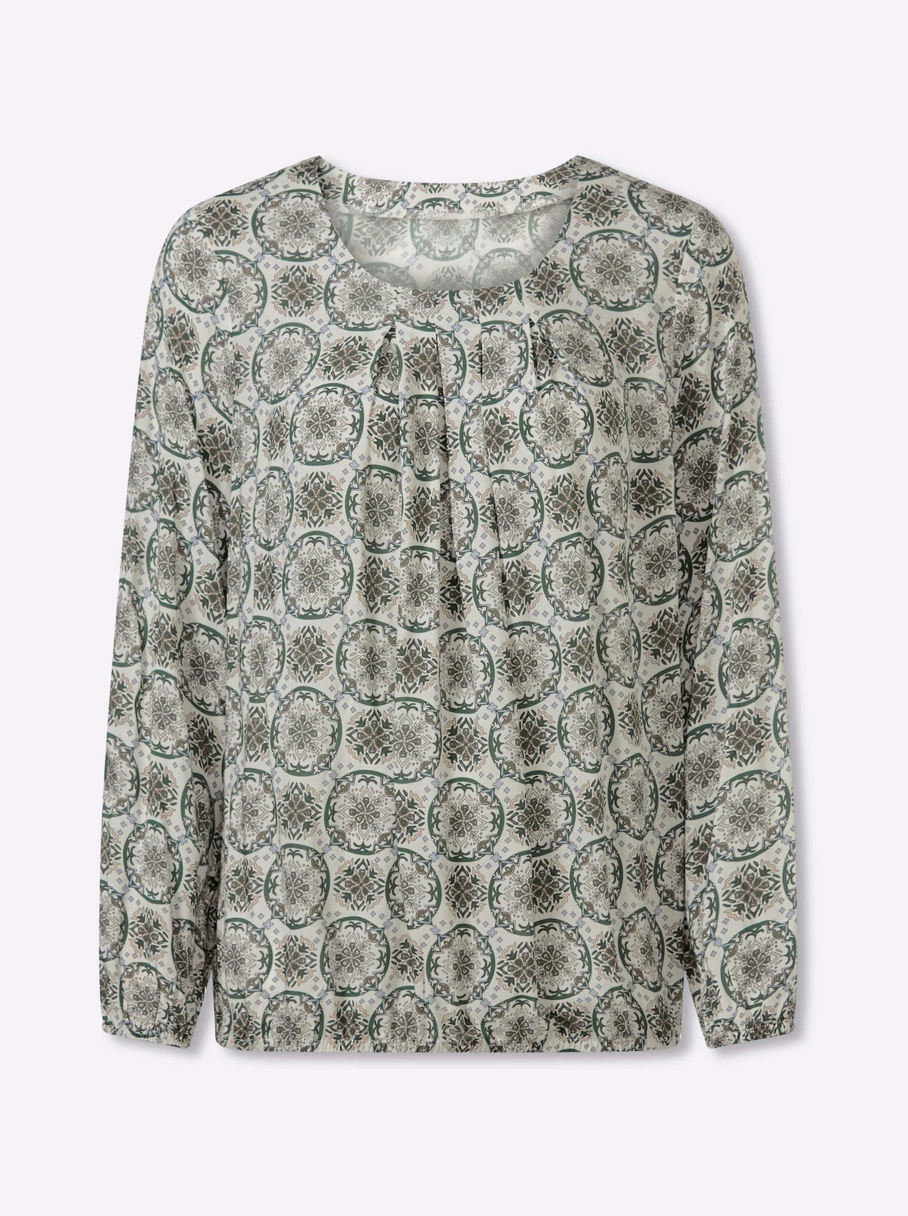 heine Klassische Bluse Druck-Bluse Langarm