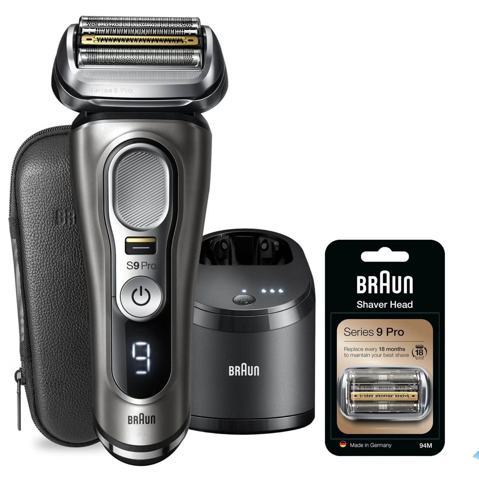 Braun Elektrorasierer 9465cc, zusätzlicher Ersatzscherkopf