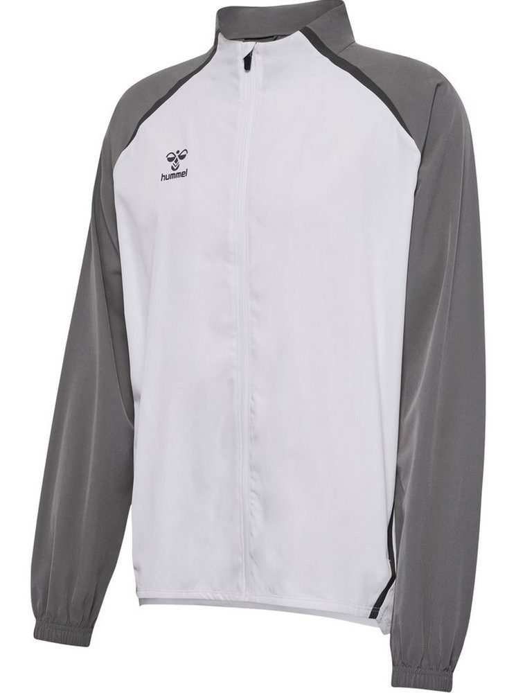 Hummel Trainingsjacke hmlLEAD 2.0 Woven Full Zip (rec. Polyester) weiss/steelgrau Herren, Ansicht 1