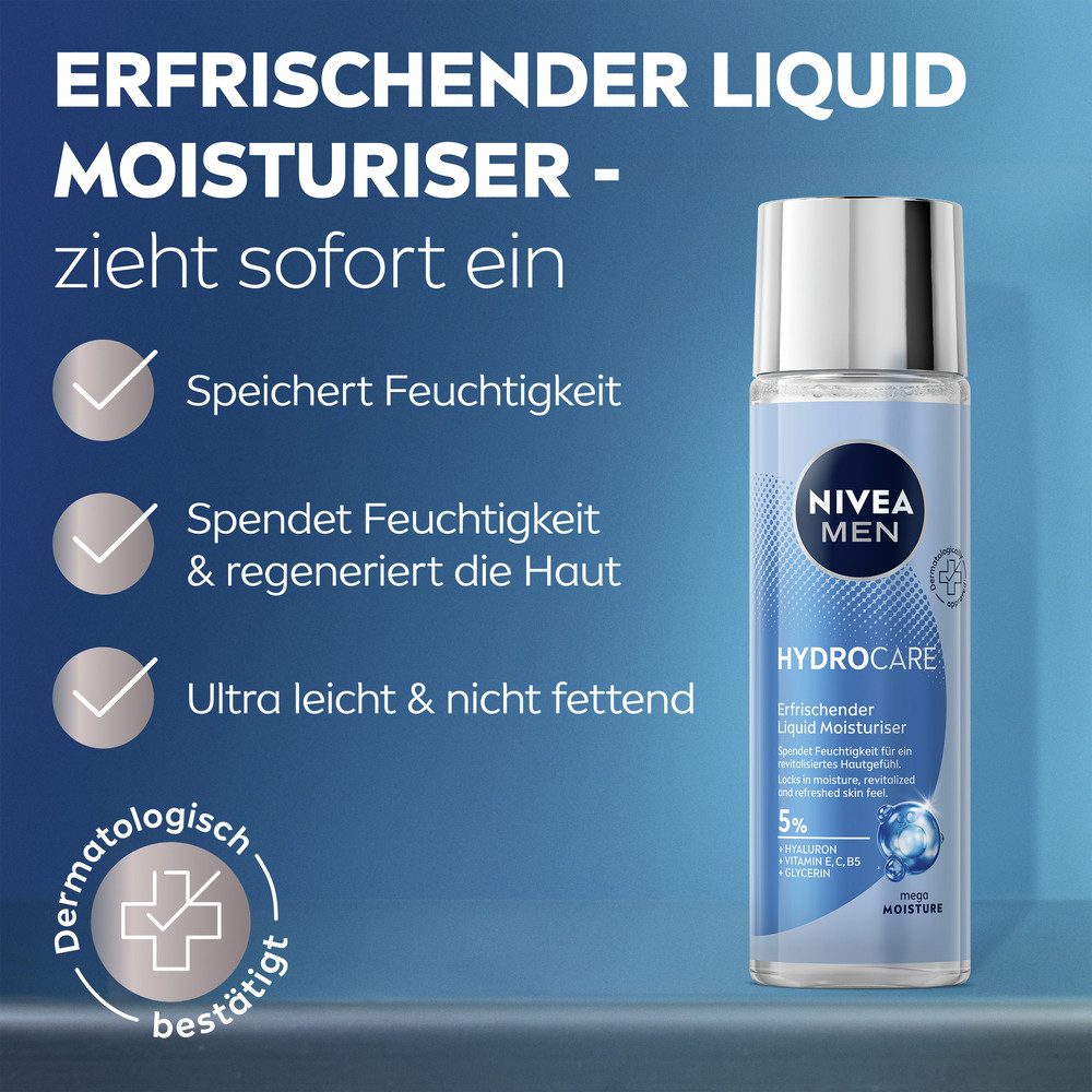 Nivea Men Feuchtigkeitsgel NIVEA MEN HydroCare Erfrischender Liquid Moisturizer