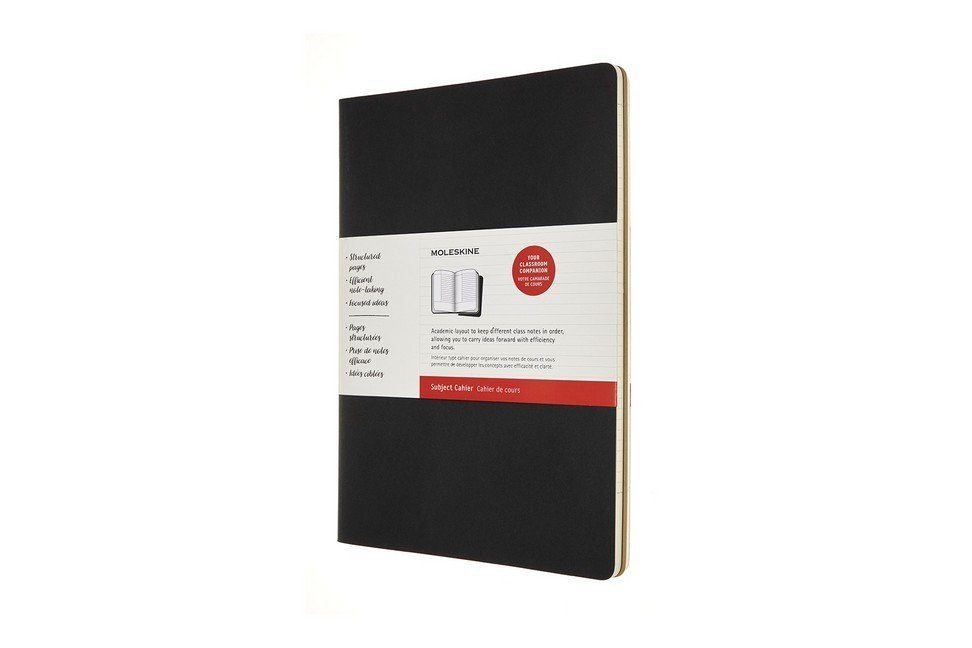 MOLESKINE Notizbuch Moleskine Cahier Studien - Notizheft A4, Liniert, Kartoneinband, Sc...