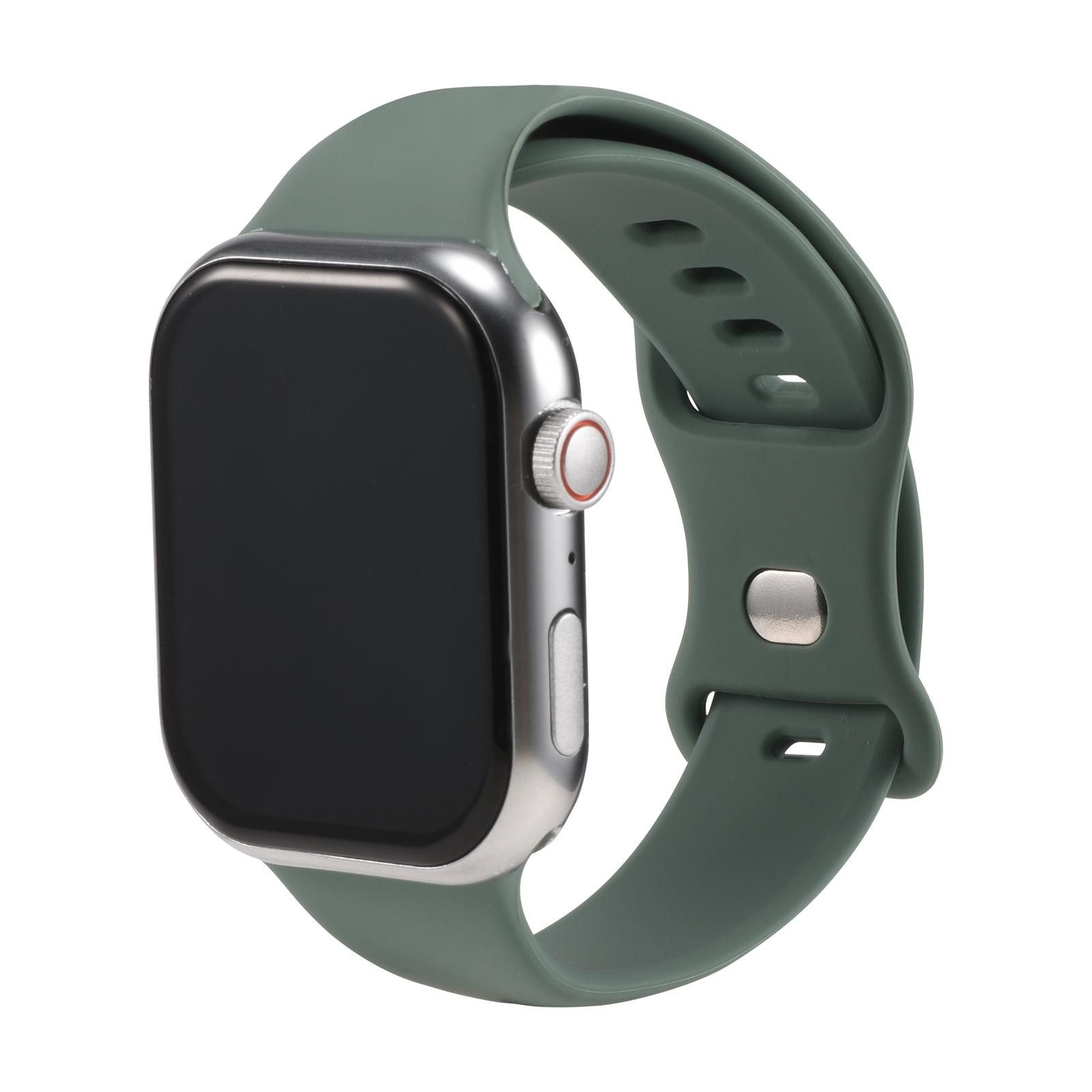 CoolGadget Smartwatch-Armband Fitnessarmband aus Silikon iWatch, für Apple Watch 1 - 6 7 8 9 10 11 SE 1 2 3 Ultra 1 2 3 42 44 45 49 mm