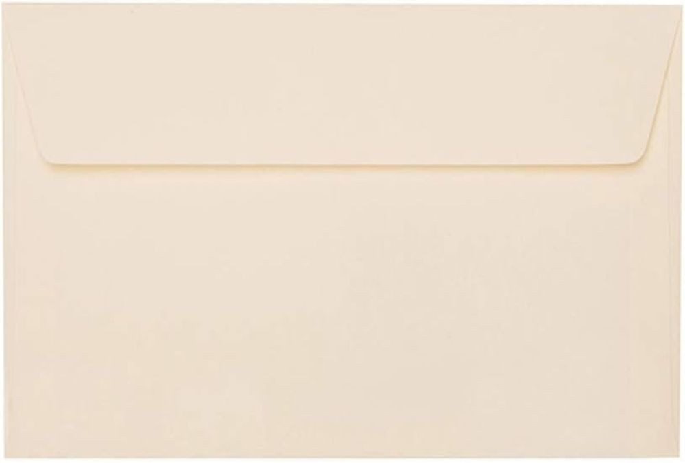 Briefumschläge24Plus Briefumschlag 25 St. C6 (114 x 162 mm) Конверты Haftklebend Zart Creme, C6 114 x 162 mm Recyceltes Material