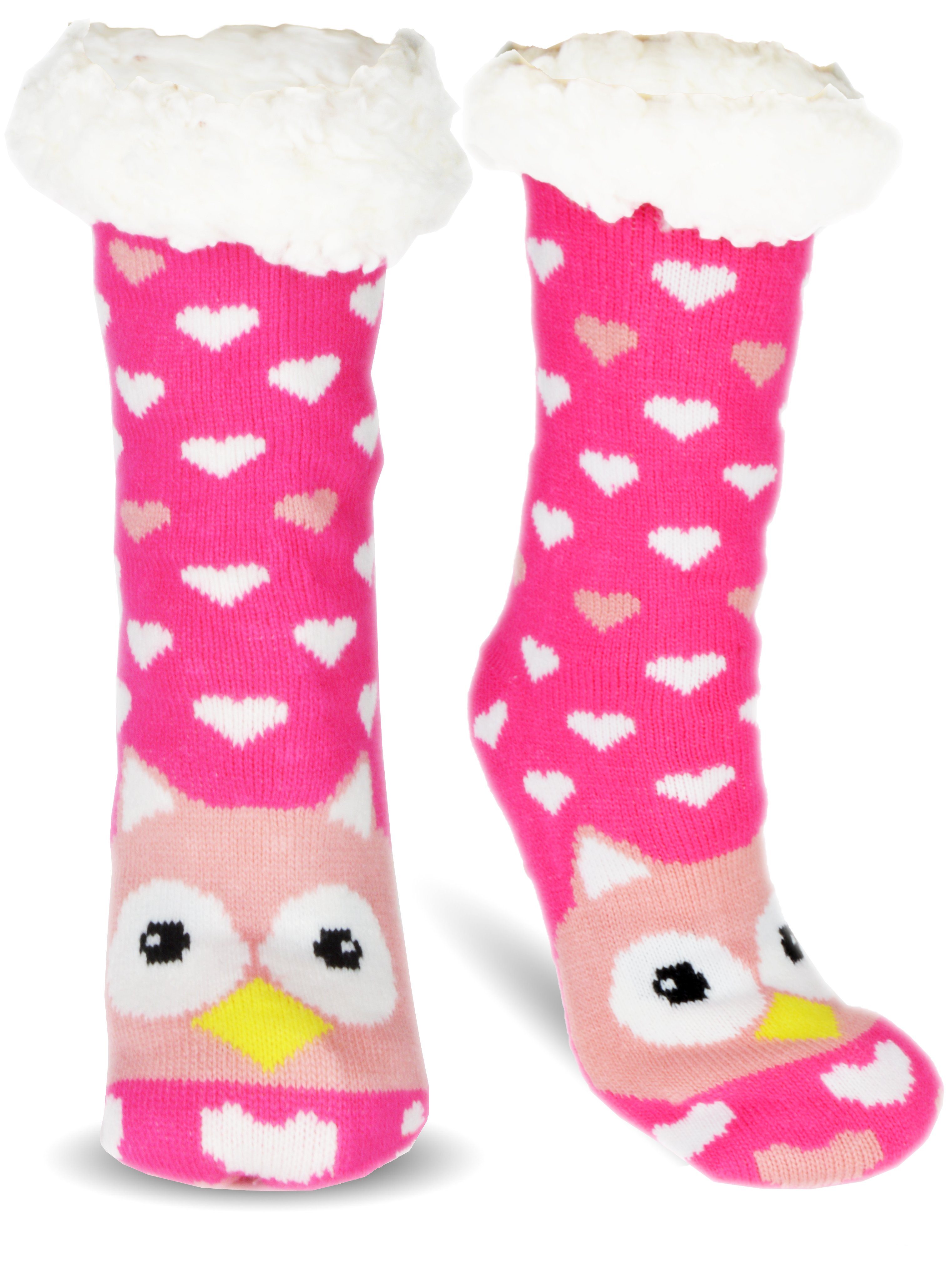 Frostfighter Socken Hüttensocken (1 Paar) ABS-Sohle, Innenfutter, Kuschelsocken, Haussocken