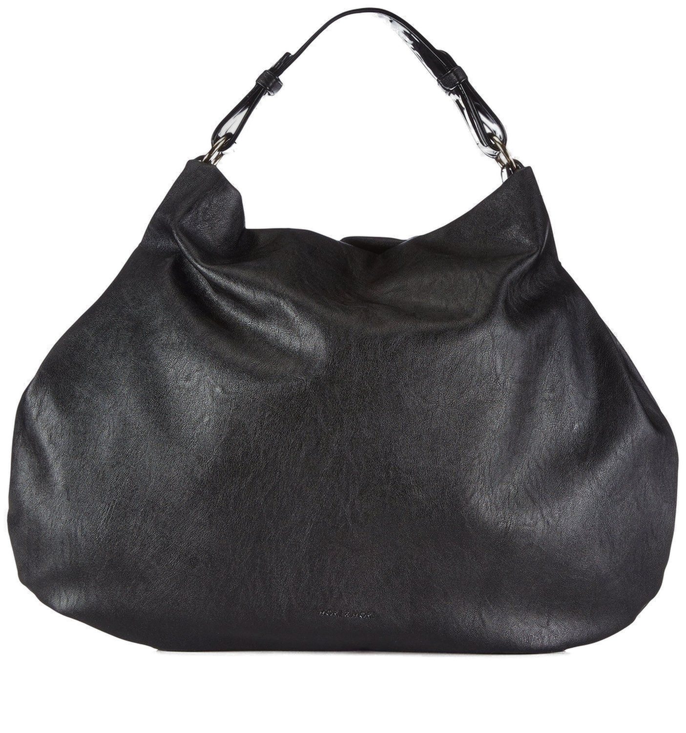 MORE&MORE Handtasche Damen Henkeltasche Kunstleder Schwarz 50245-9000 günstig online kaufen
