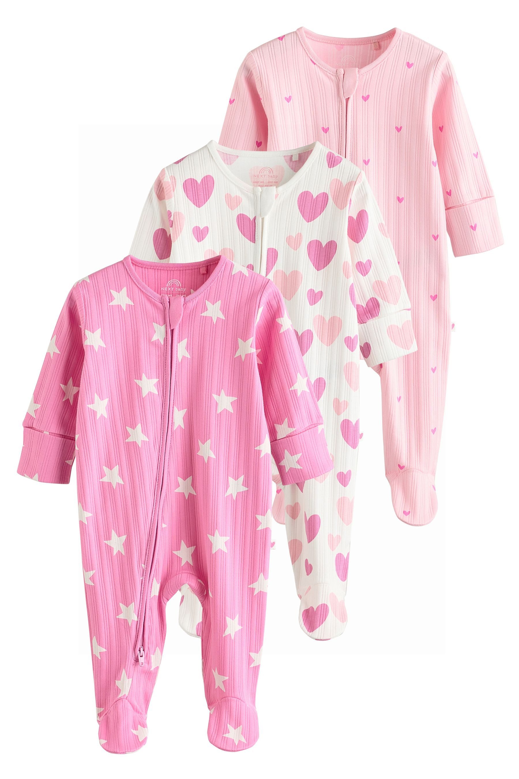 Next Schlafoverall Strampler Herz 100 % Baumwolle, günstig online kaufen