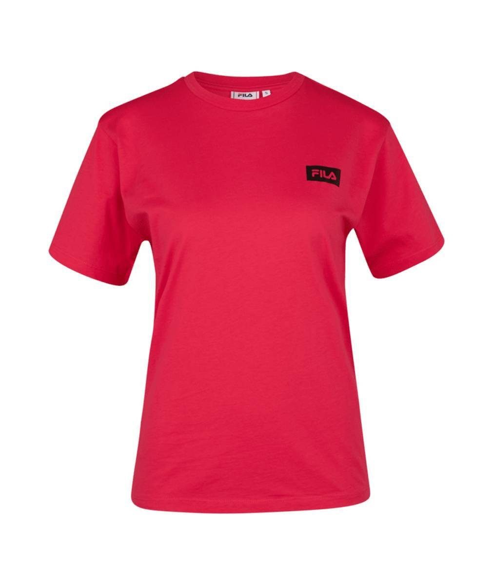 Damen - Rot tee, Rundhals, Kurzarm Fila T-Shirt BIGA T-Shirt