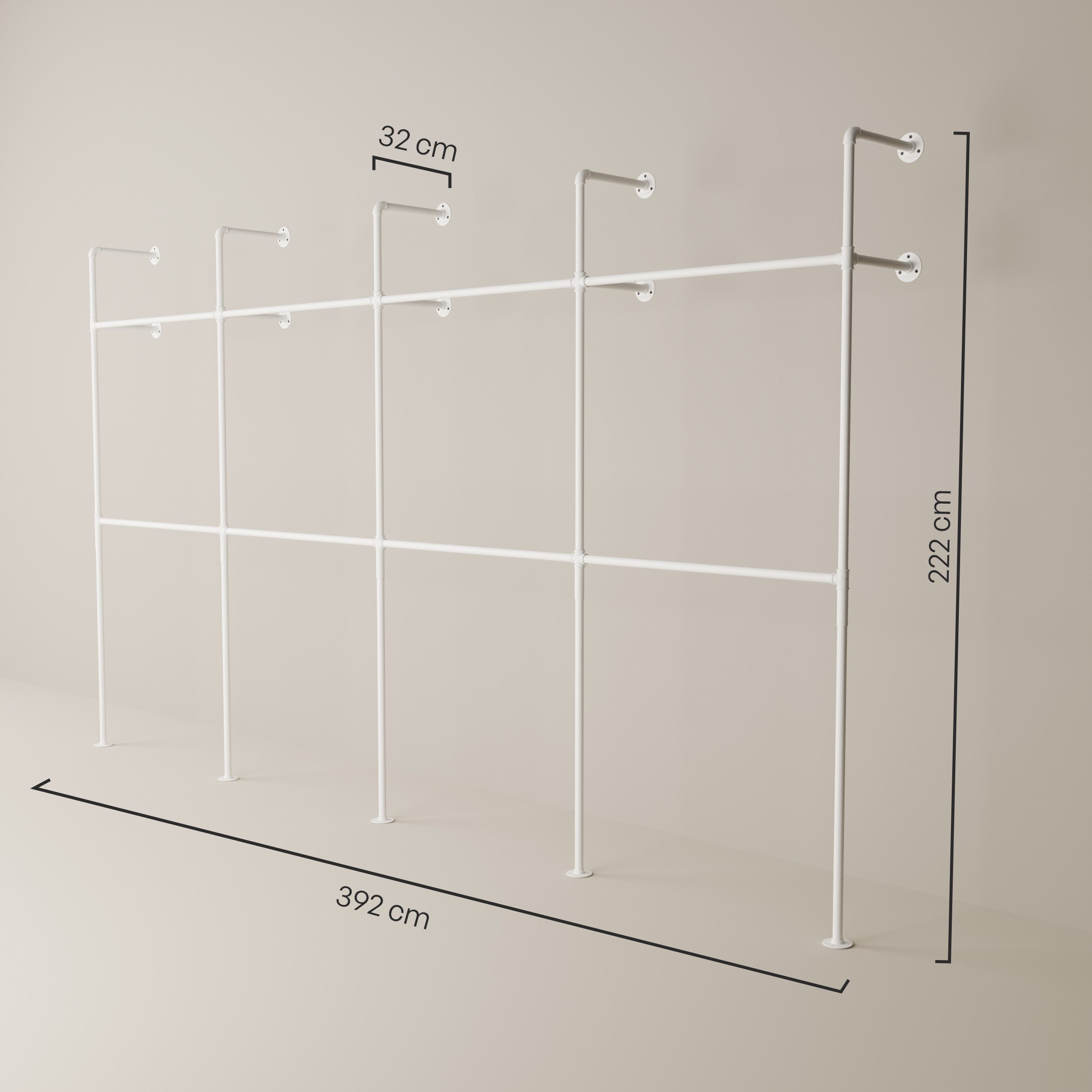 pamo. design Kleiderständer KIM DOUBLE Industrial günstig online kaufen