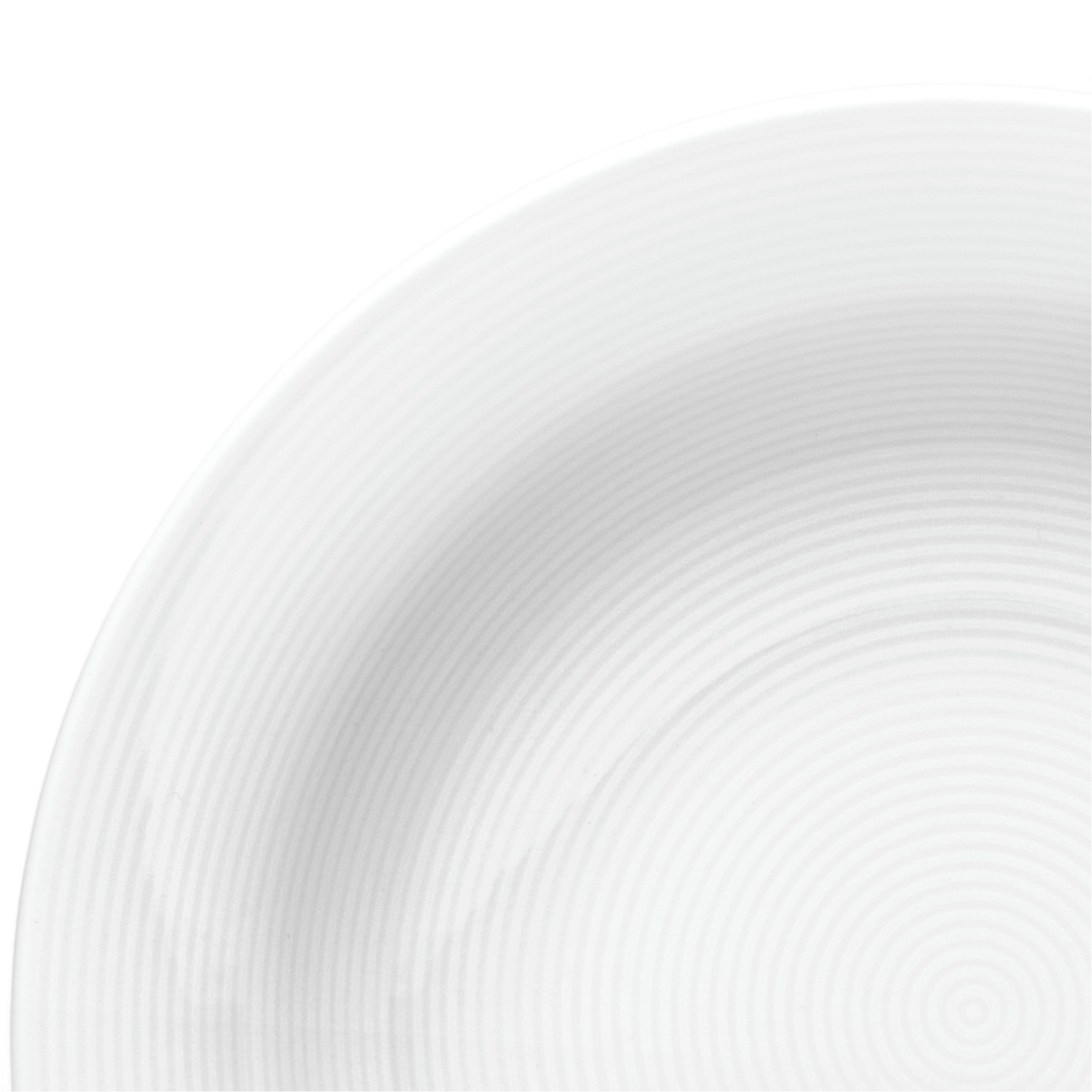 van Well Dessertteller Teller Set, Jive, Teller 21 cm, 6 Stück, (6 St), dezentes Spiraldekor, spülmaschinen-und mikrowellengeeignet