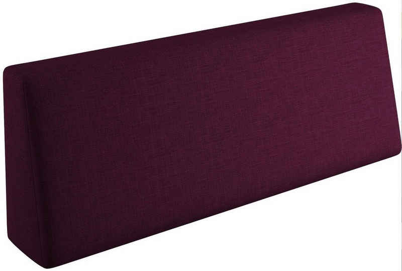 sunnypillow Rückenkissen Palettenkissen mit abnehmbarem Bezug Rückenkissen 120x40x20/10cm, Violett