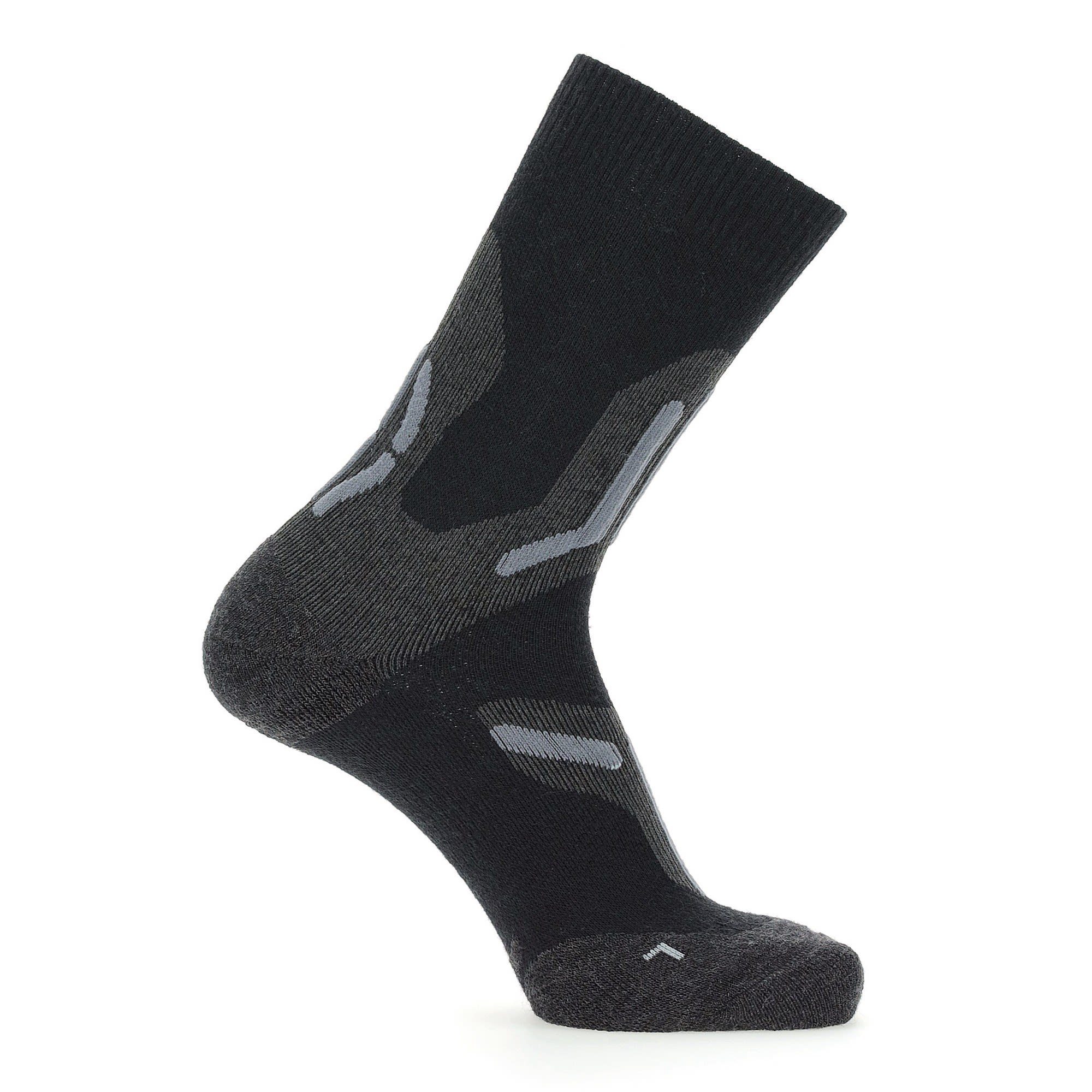 UYN Sportsocken Uyn Herren Grey Merino Socks Trekking Mid - M 2in Black