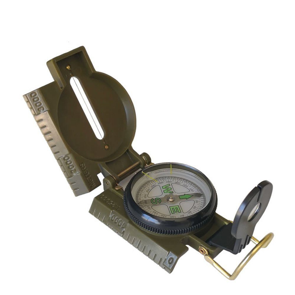 4x Tragbarer Taschenkompass Navigation Wandern Kompass Marschkompass 4,5 x 1,2cm 