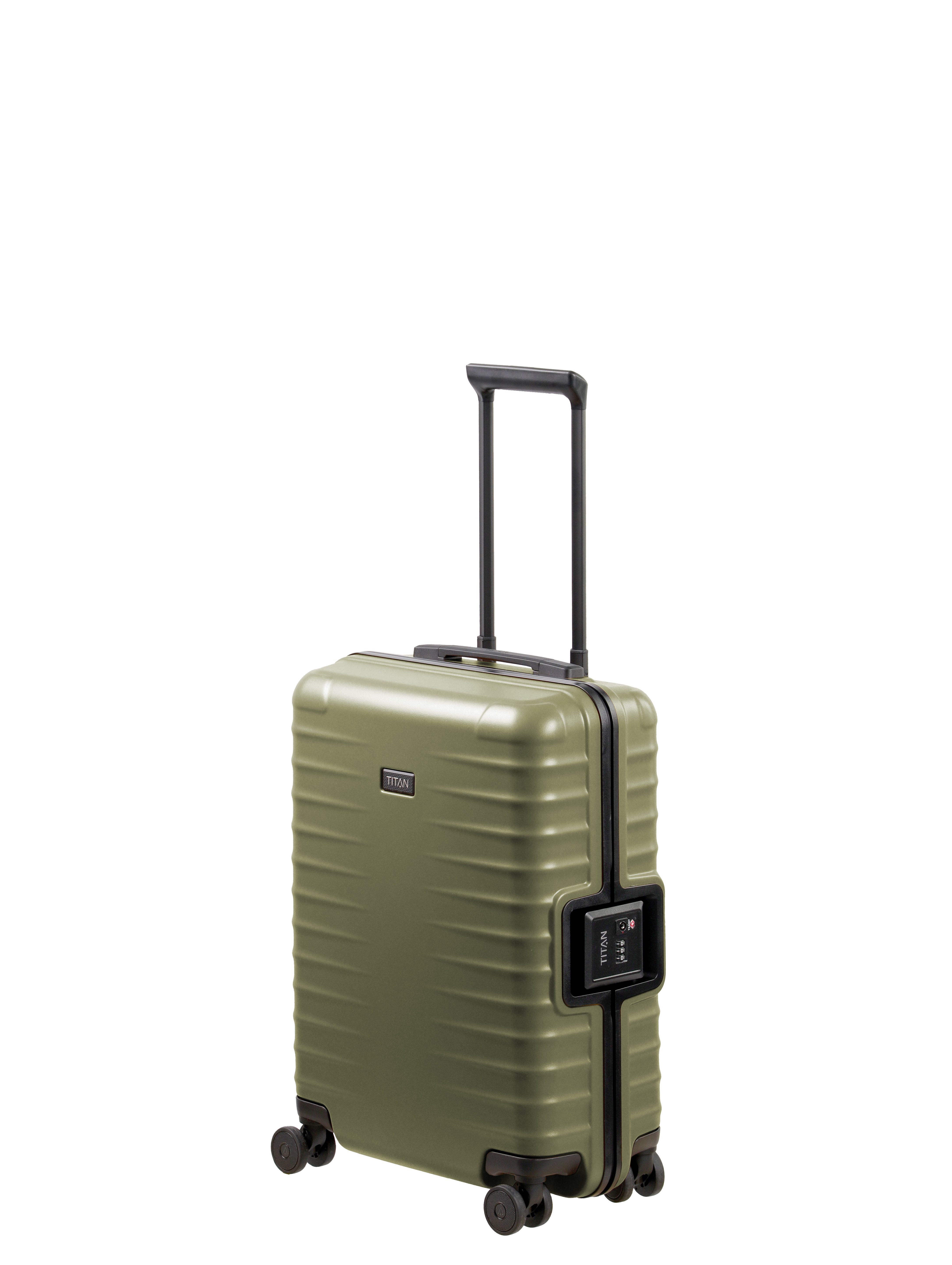 TITAN - Made in Germany Trolley OVERSEAS Koffer Hartschale, 4 Rollen, mit TSA-Rahmenschloss, intelligenter Innenaufteilung Größe S