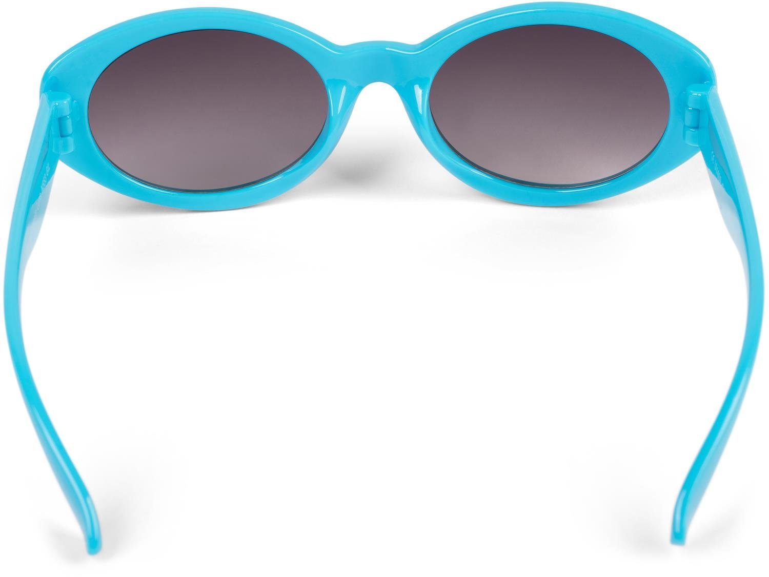 styleBREAKER Sonnenbrille Glas Blau Verlauf (1-St) Getönt Grau Gestell 
