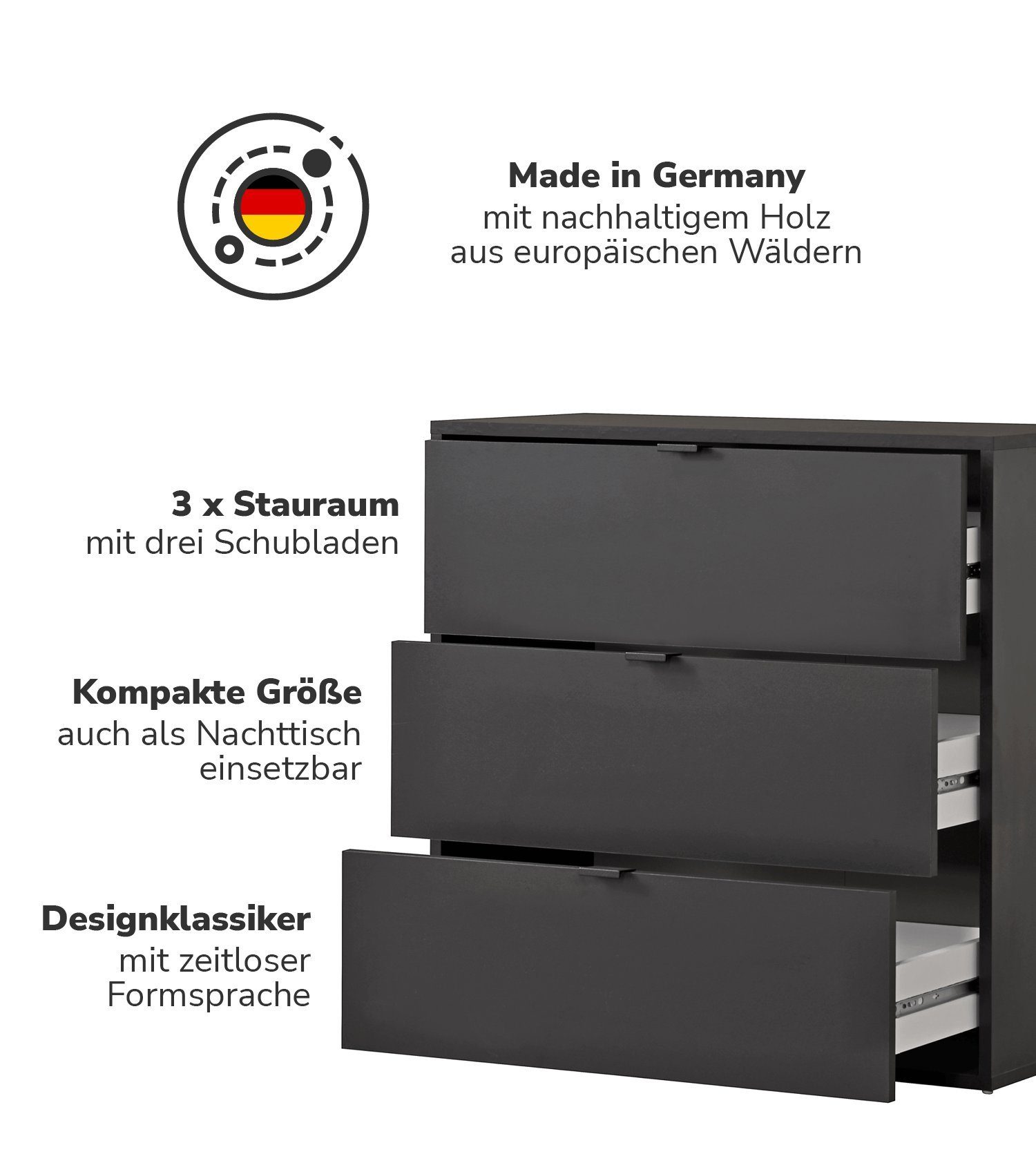 mokebo Sideboard Die Stilvolle (80x73x40cm, mit günstig online kaufen