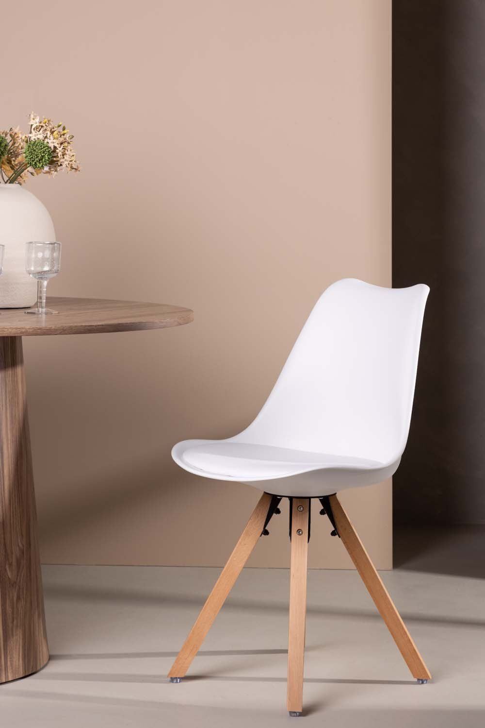 ebuy24 Esszimmerstuhl 2er Set Zeno Esszimmerstuhl weiß. (2 St)