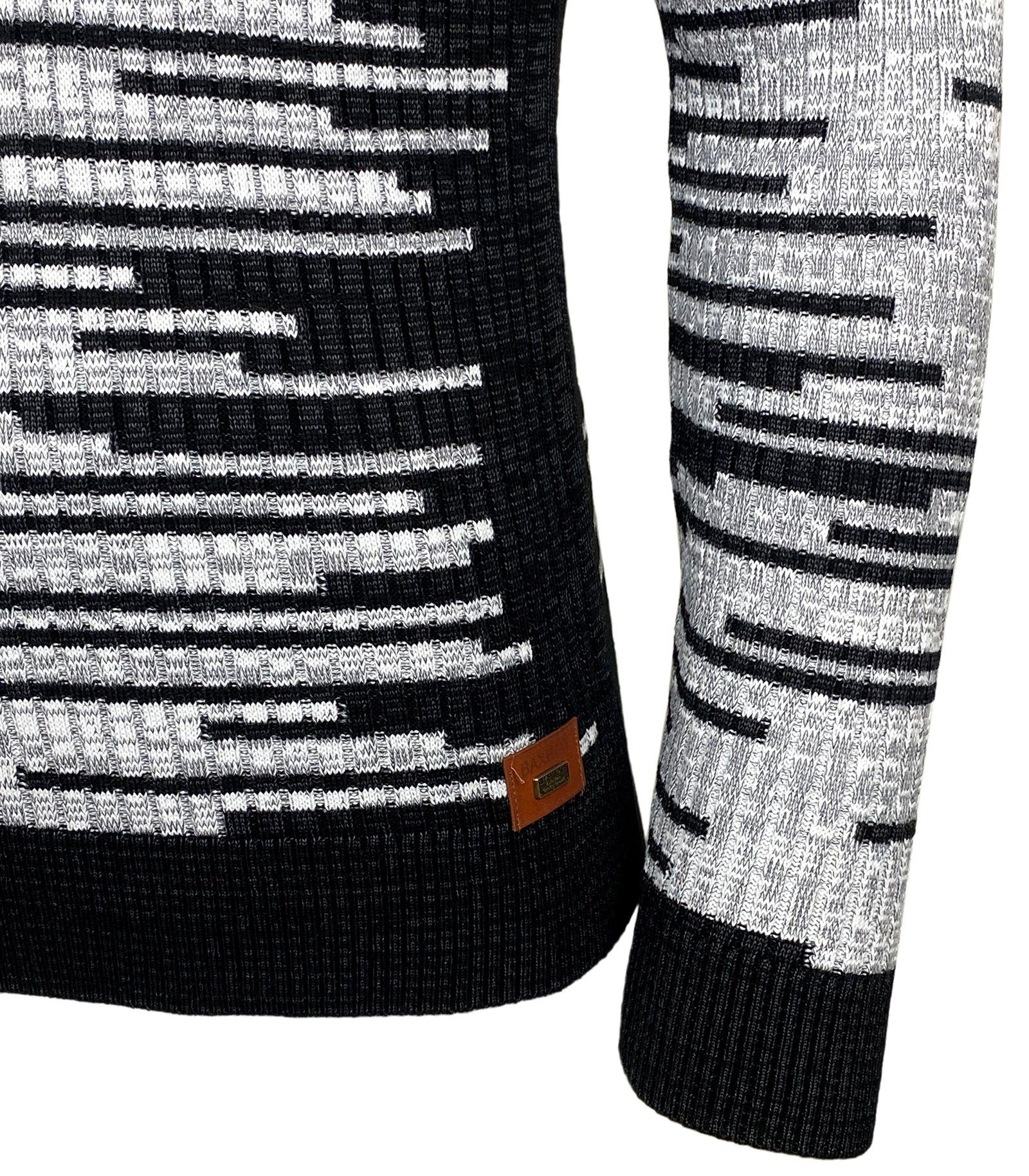 Baxboy Strickpullover BAXBOY Herren stylischer Rundhals Strick-Pullover B-52156