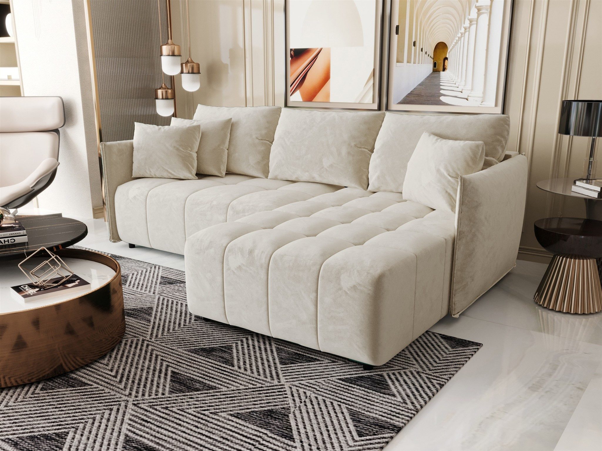 Fun Möbel Ecksofa Schlafsofa Sofa TREVISO günstig online kaufen