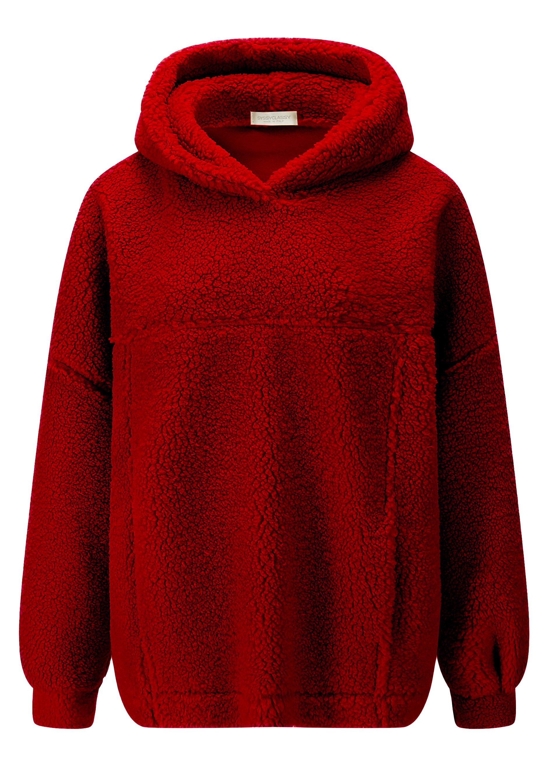 Strickpullover Oversized Pullover Damen im Teddy-Look