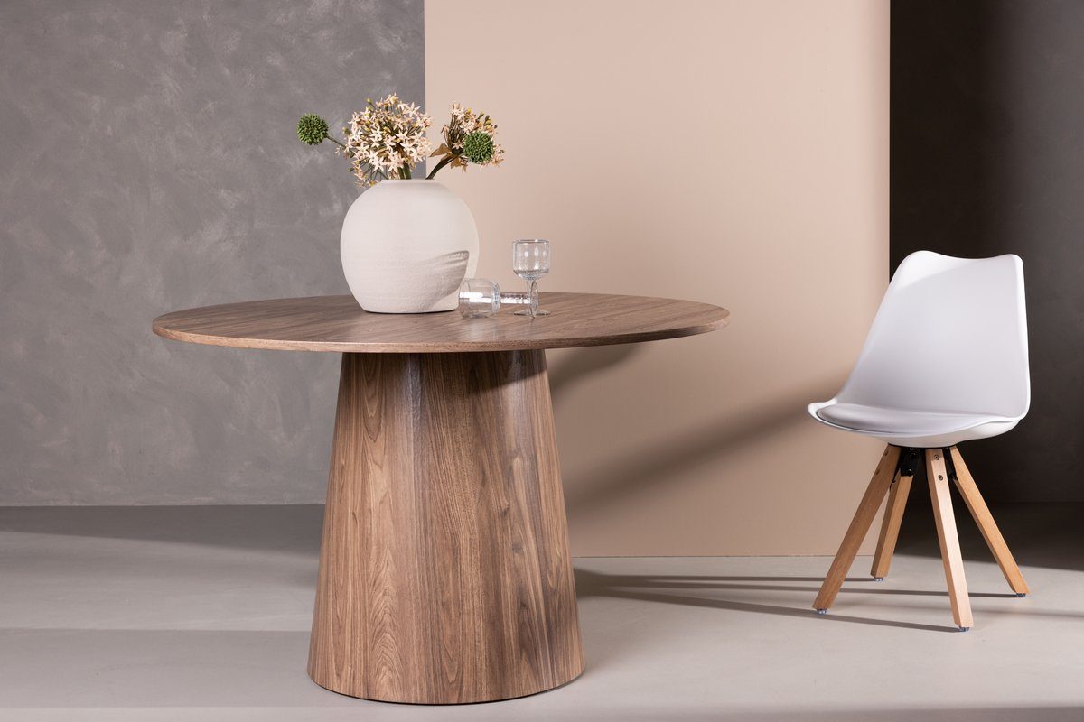 BOURGH Essgruppe EDINA Esstischgruppe Ø120cm - Esstisch mit 4 Esszimmerstühlen – Bild 5 von 5