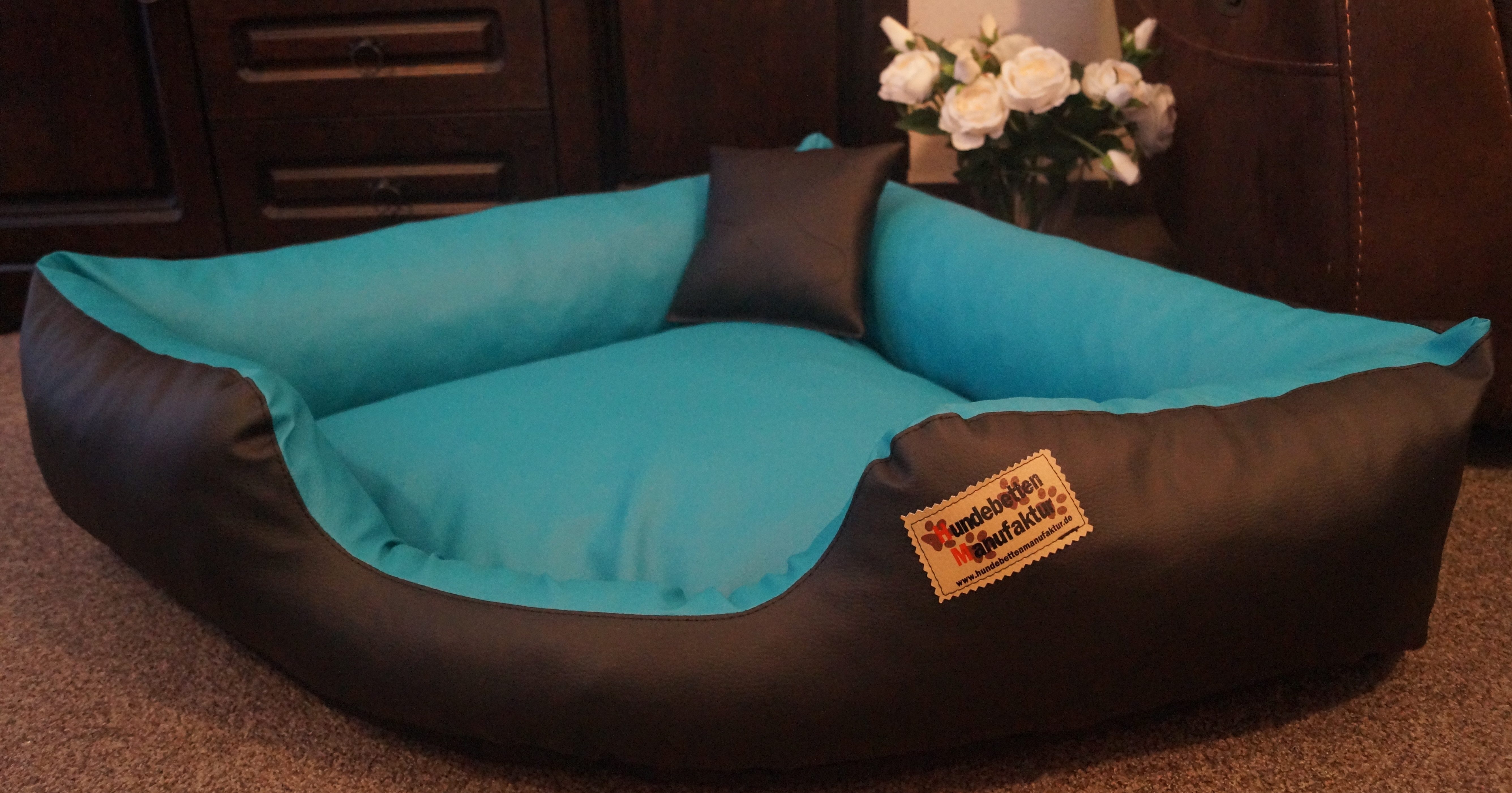 Hundebettenmanufaktur Hundekorb Hundebett Eckbett Kunstleder Canto