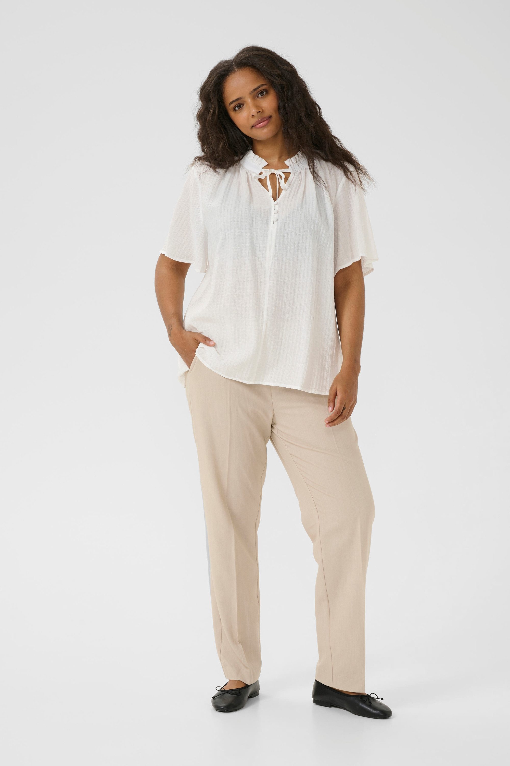 KAFFE Curve Kurzarmbluse Kurzarm-Bluse KClisana Große Größen günstig online kaufen