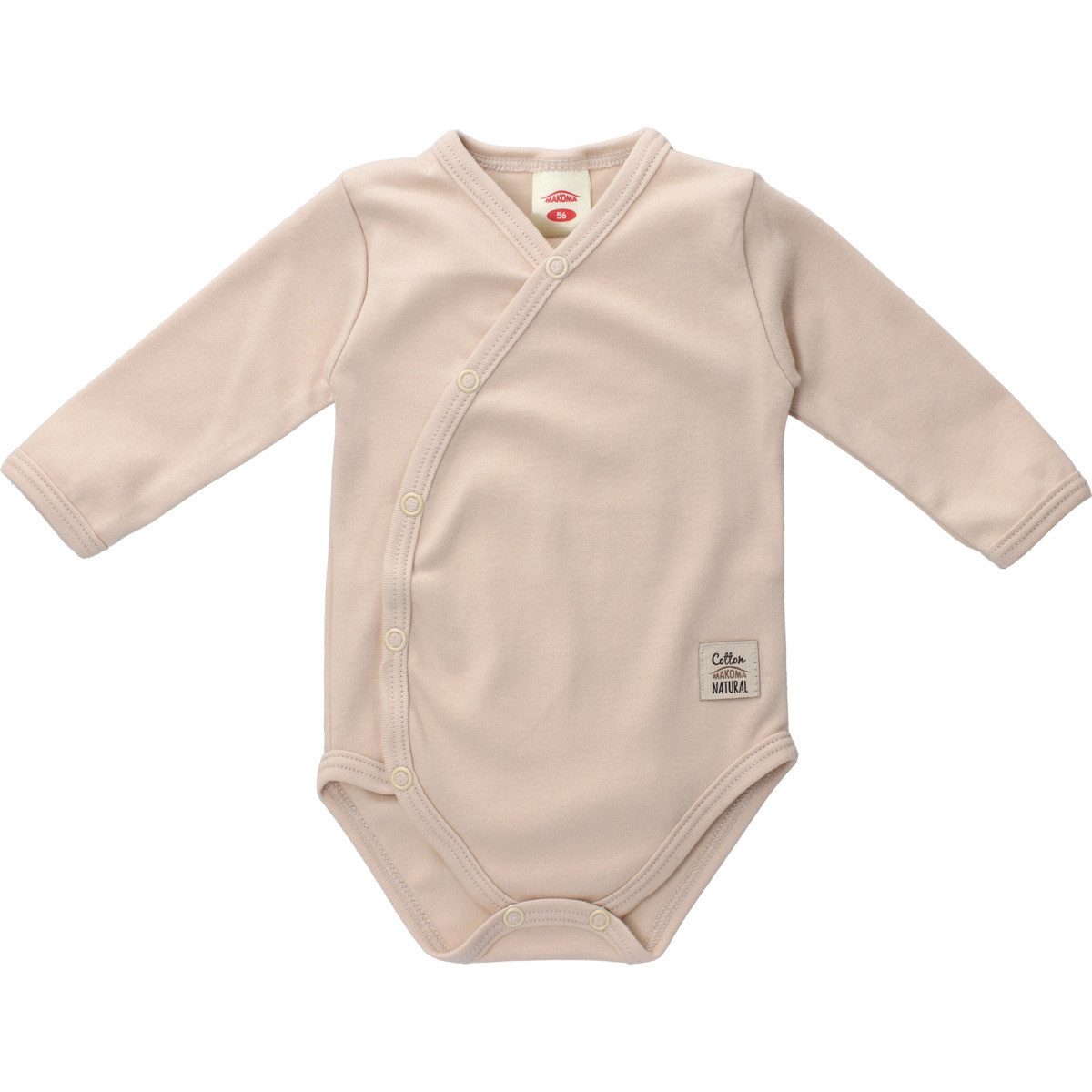 Makoma Langarmwickelbody Giraffe Unisex Kinder (1-tlg) Langarm Einteiler, Body, Longsleeve-Body, Bodysuit, Stretchbody