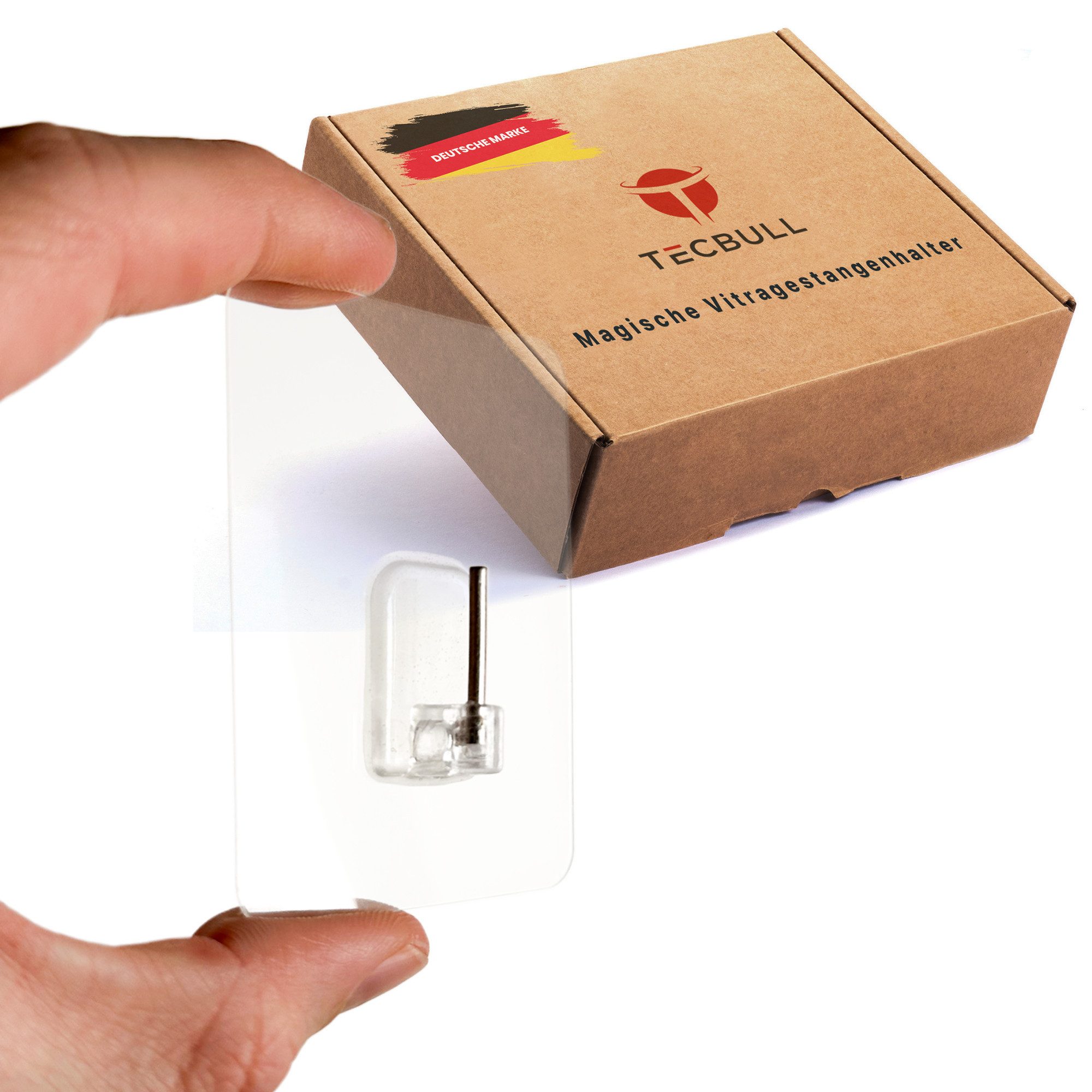 TECBULL Gardinenstangenhalter Magische Vitragestangen Halter, Fenster Gardi günstig online kaufen