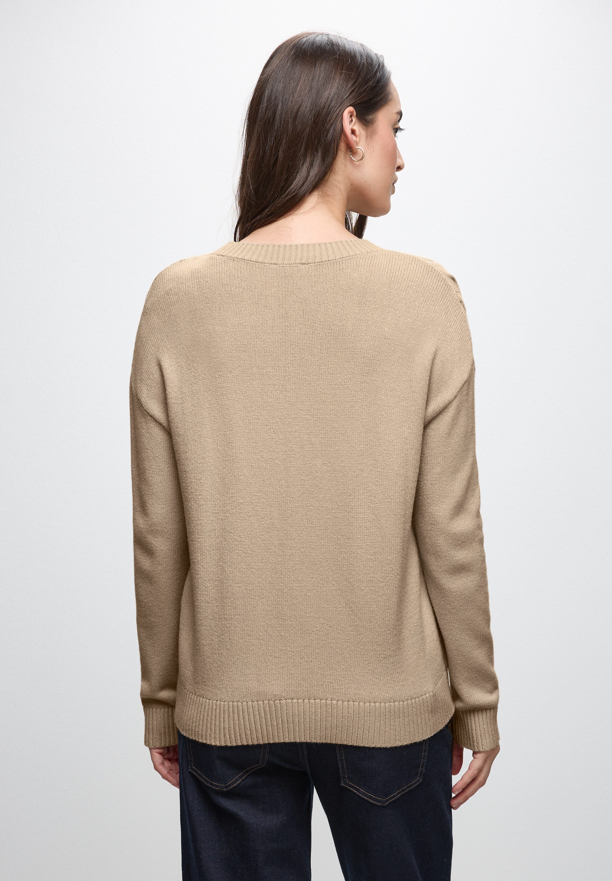 STREET ONE Strickpullover aus softem Materialmix günstig online kaufen