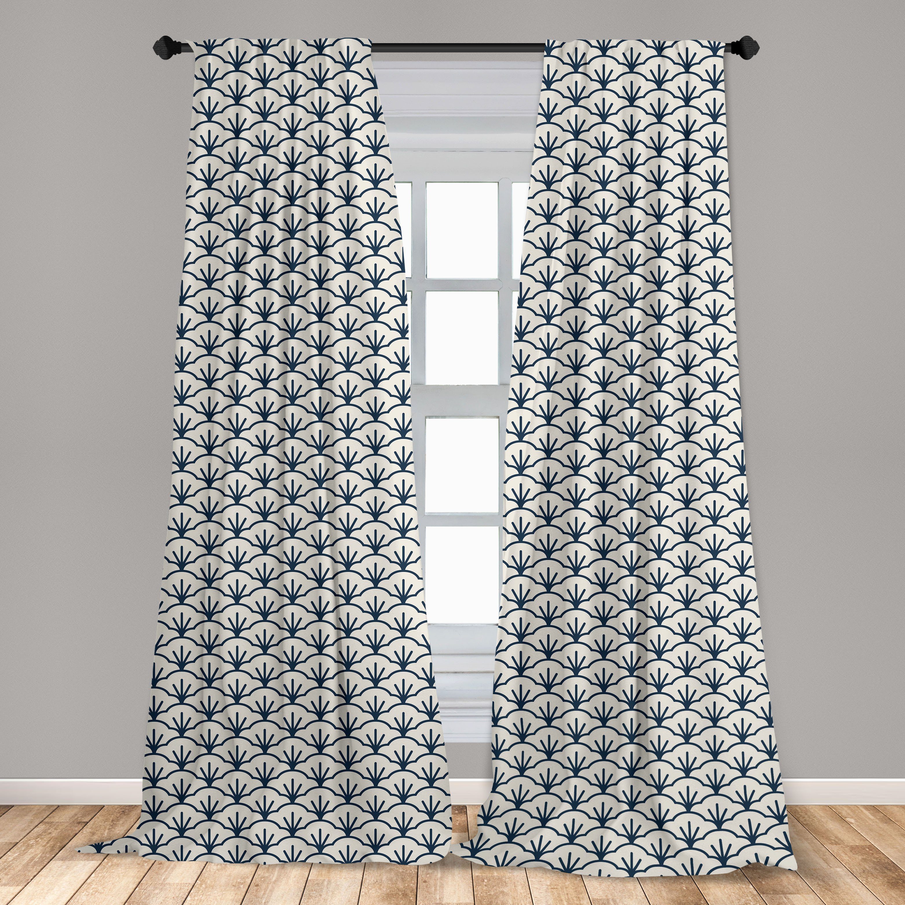 Deco Dekor, Wohnzimmer Microfaser, Schlafzimmer Eastern Cloud-Motiv Art Abakuhaus, für Gardine Vorhang